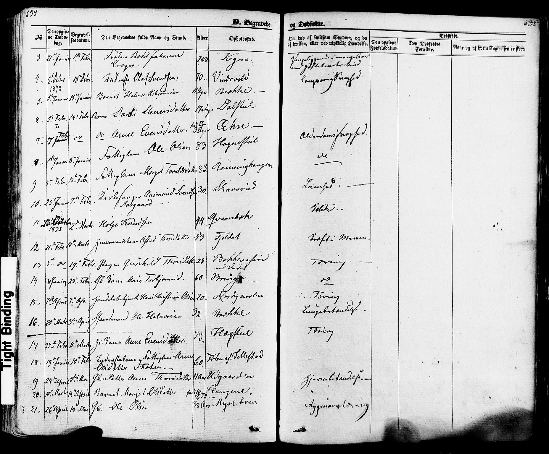 Seljord kirkebøker, AV/SAKO-A-20/F/Fa/L0013: Parish register (official) no. I 13, 1866-1876, p. 634-635