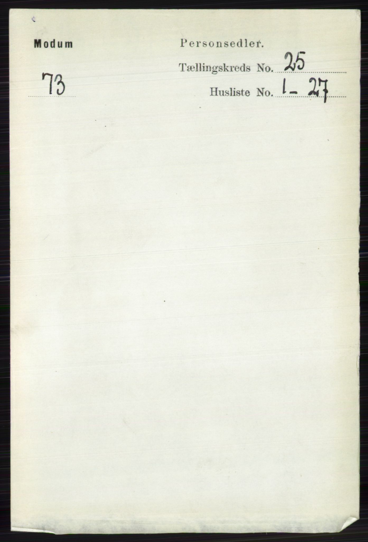 RA, 1891 census for 0623 Modum, 1891, p. 9043