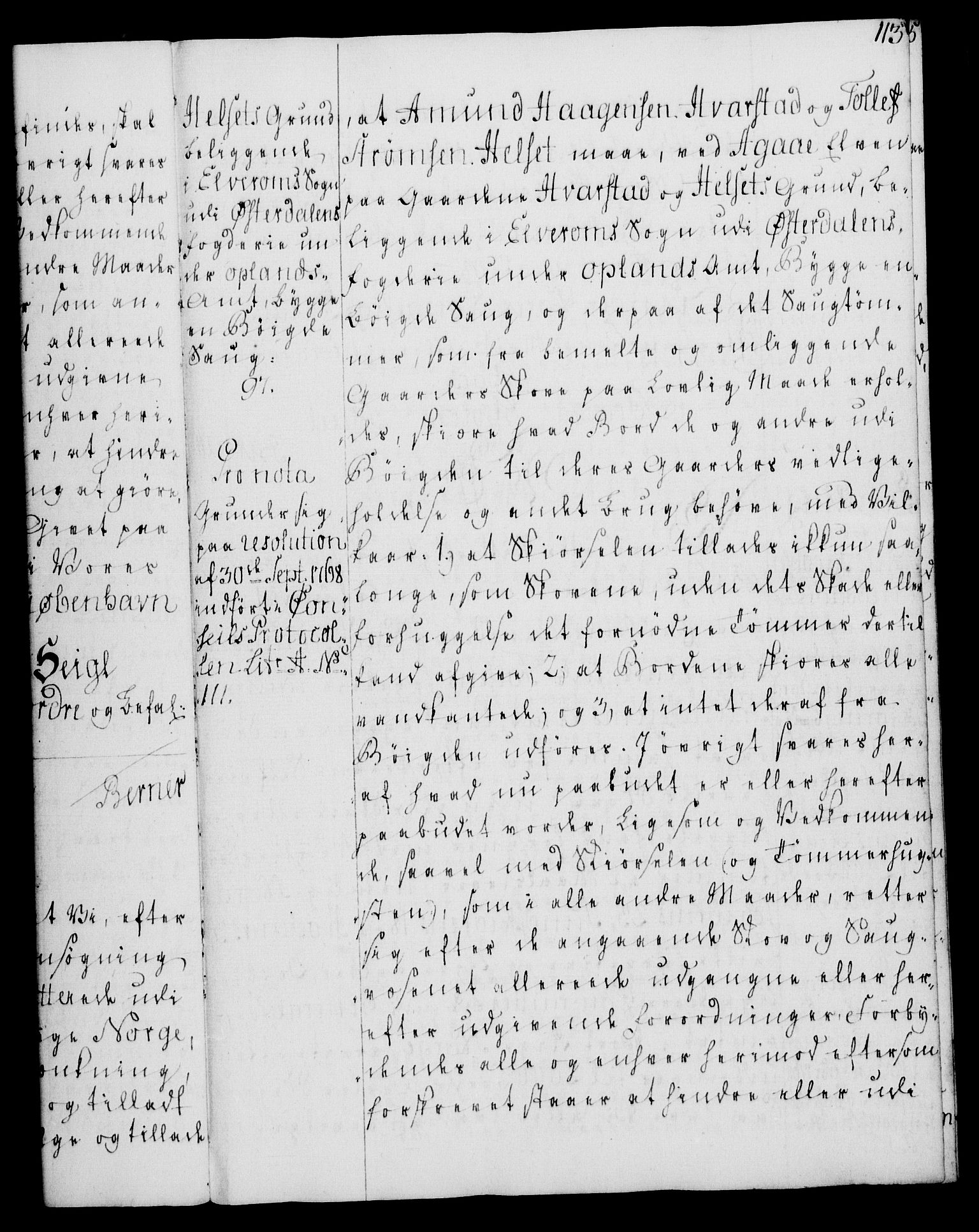 Rentekammeret, Kammerkanselliet, RA/EA-3111/G/Gg/Gga/L0008: Norsk ekspedisjonsprotokoll med register (merket RK 53.8), 1768-1771, p. 113
