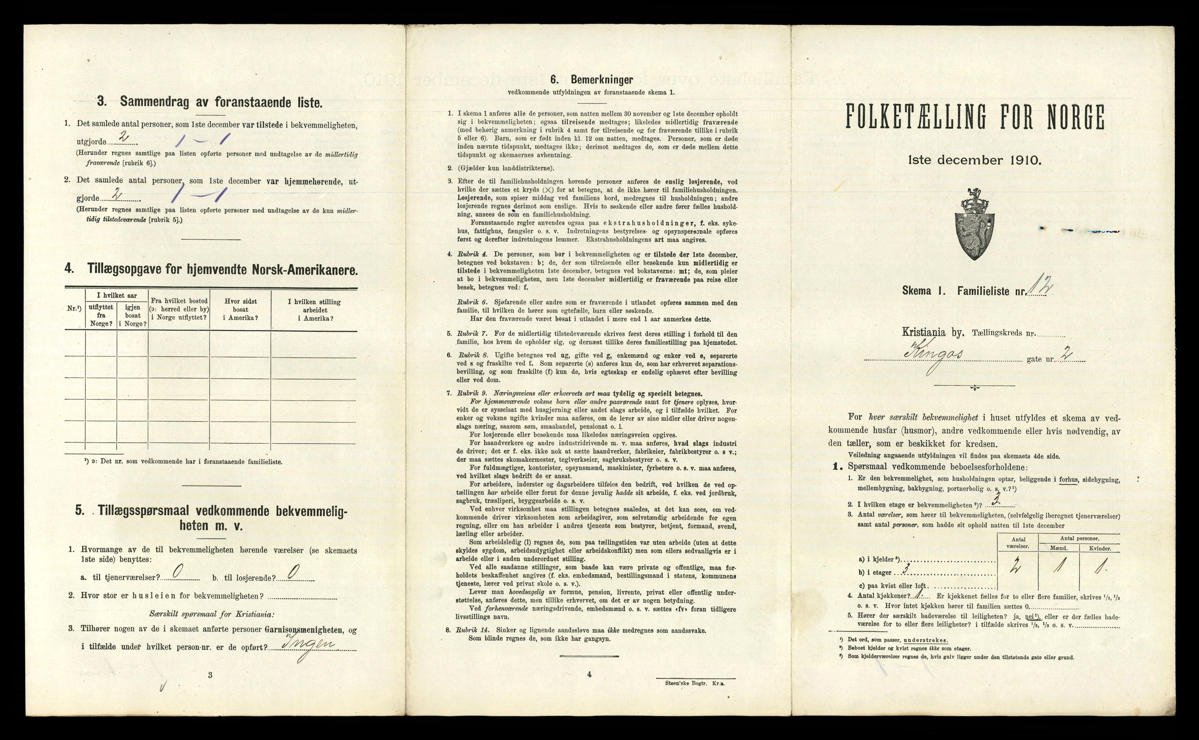 RA, 1910 census for Kristiania, 1910, p. 48167