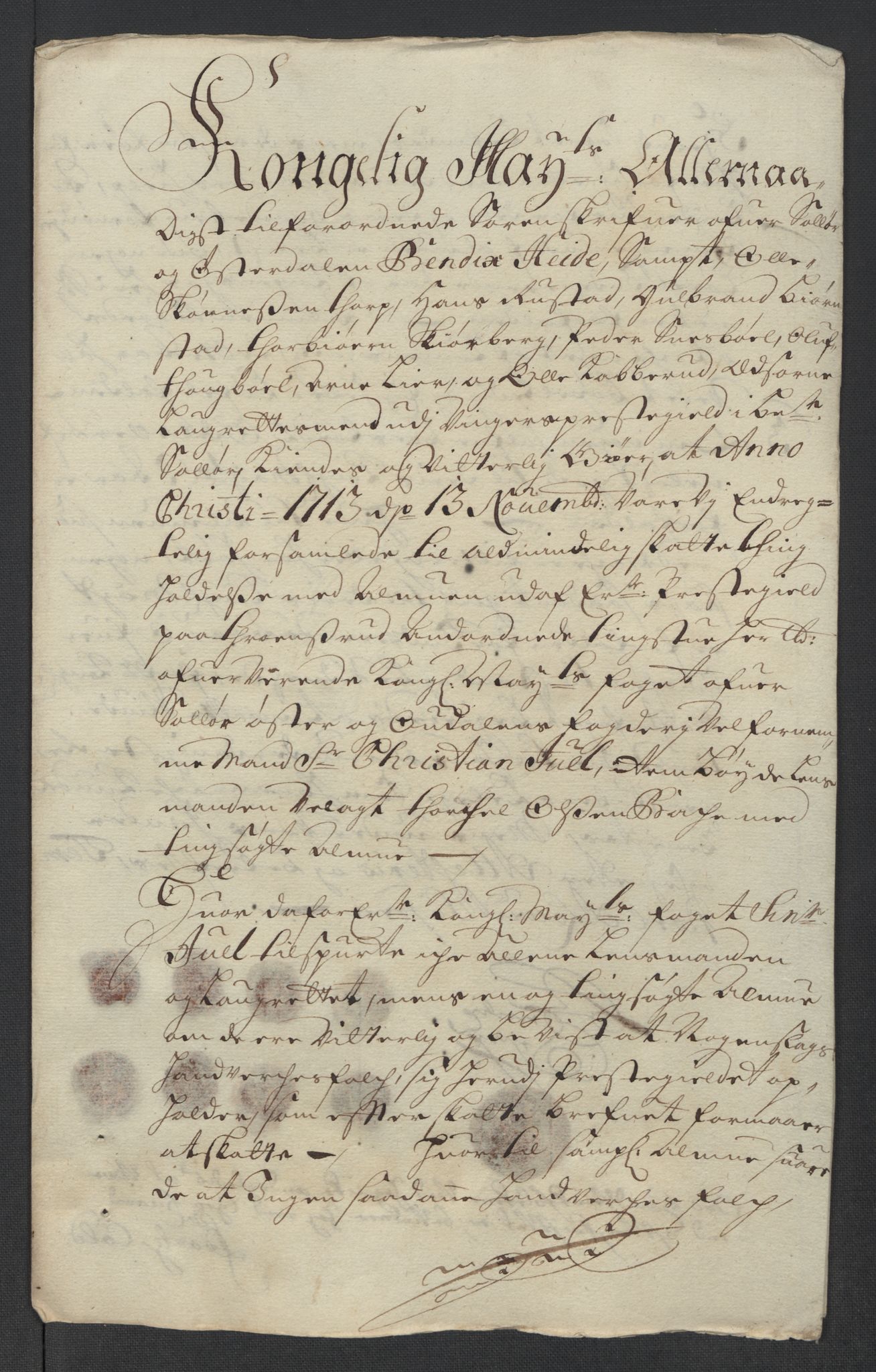 Rentekammeret inntil 1814, Reviderte regnskaper, Fogderegnskap, RA/EA-4092/R13/L0850: Fogderegnskap Solør, Odal og Østerdal, 1713, p. 165