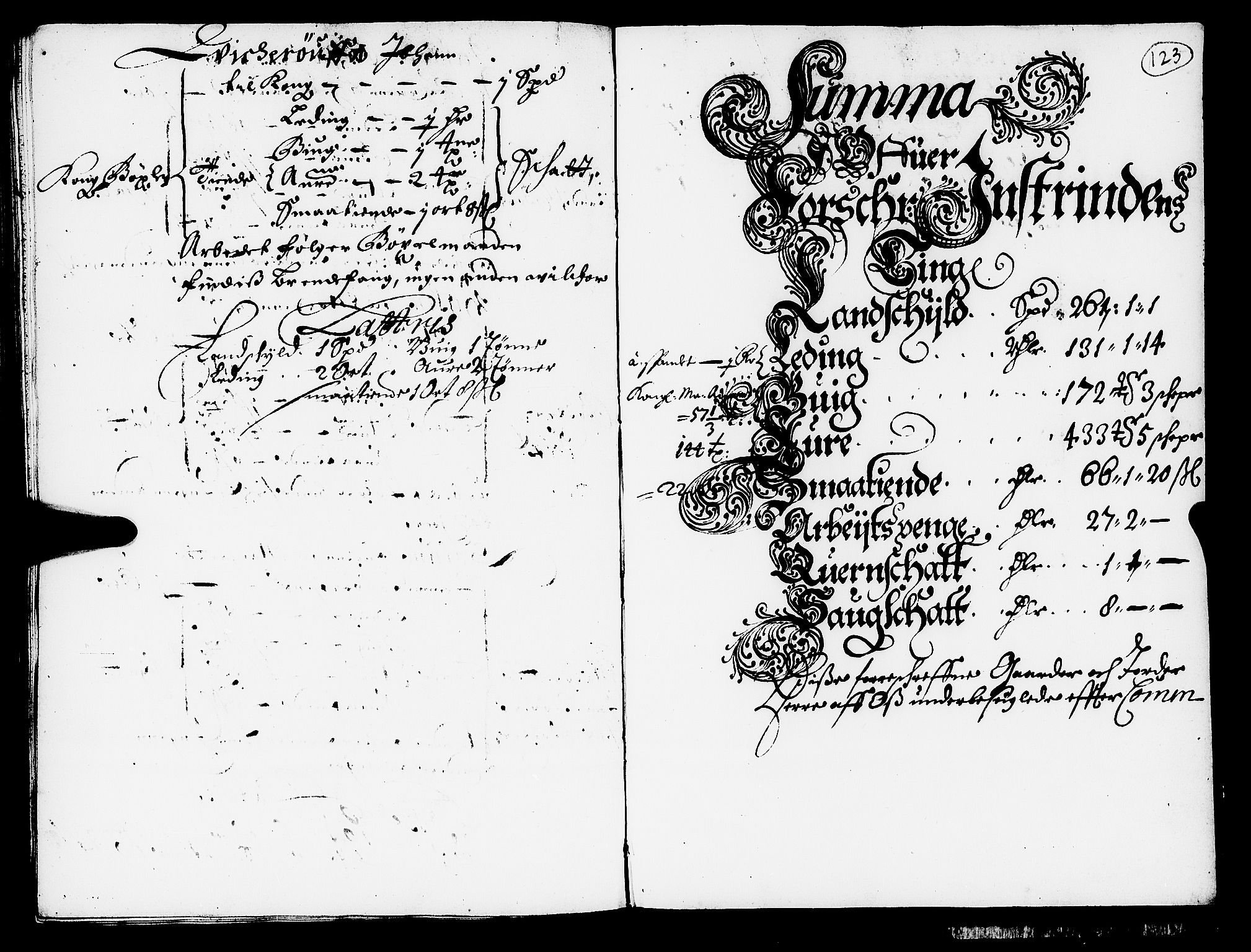 Rentekammeret inntil 1814, Realistisk ordnet avdeling, AV/RA-EA-4070/N/Nb/Nba/L0052: Strinda len, 1667, p. 122b-123a