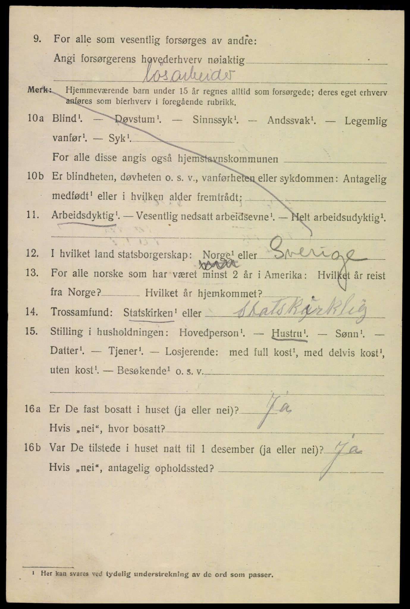 SAK, 1920 census for Arendal, 1920, p. 12451