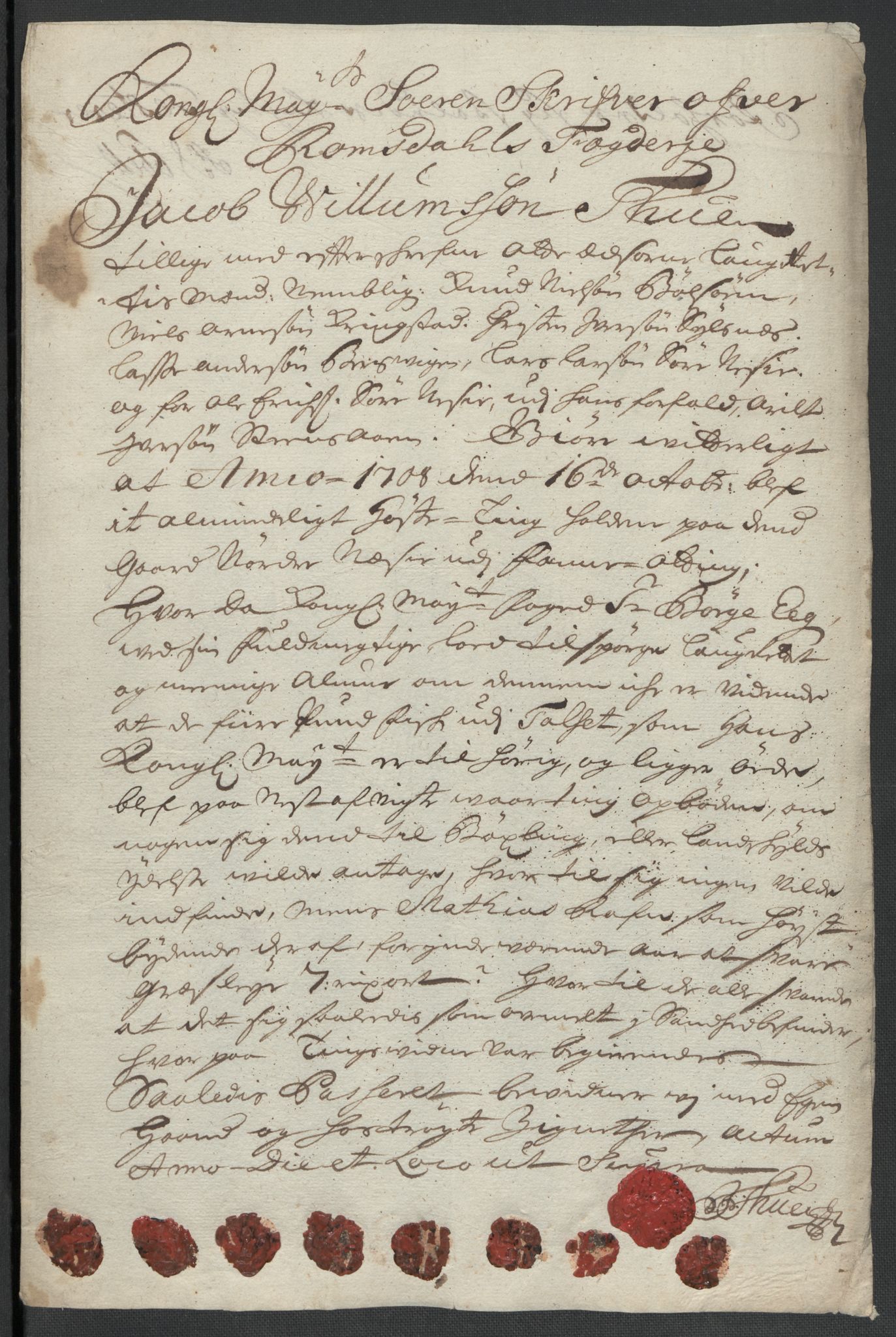 Rentekammeret inntil 1814, Reviderte regnskaper, Fogderegnskap, RA/EA-4092/R55/L3658: Fogderegnskap Romsdal, 1707-1708, p. 298