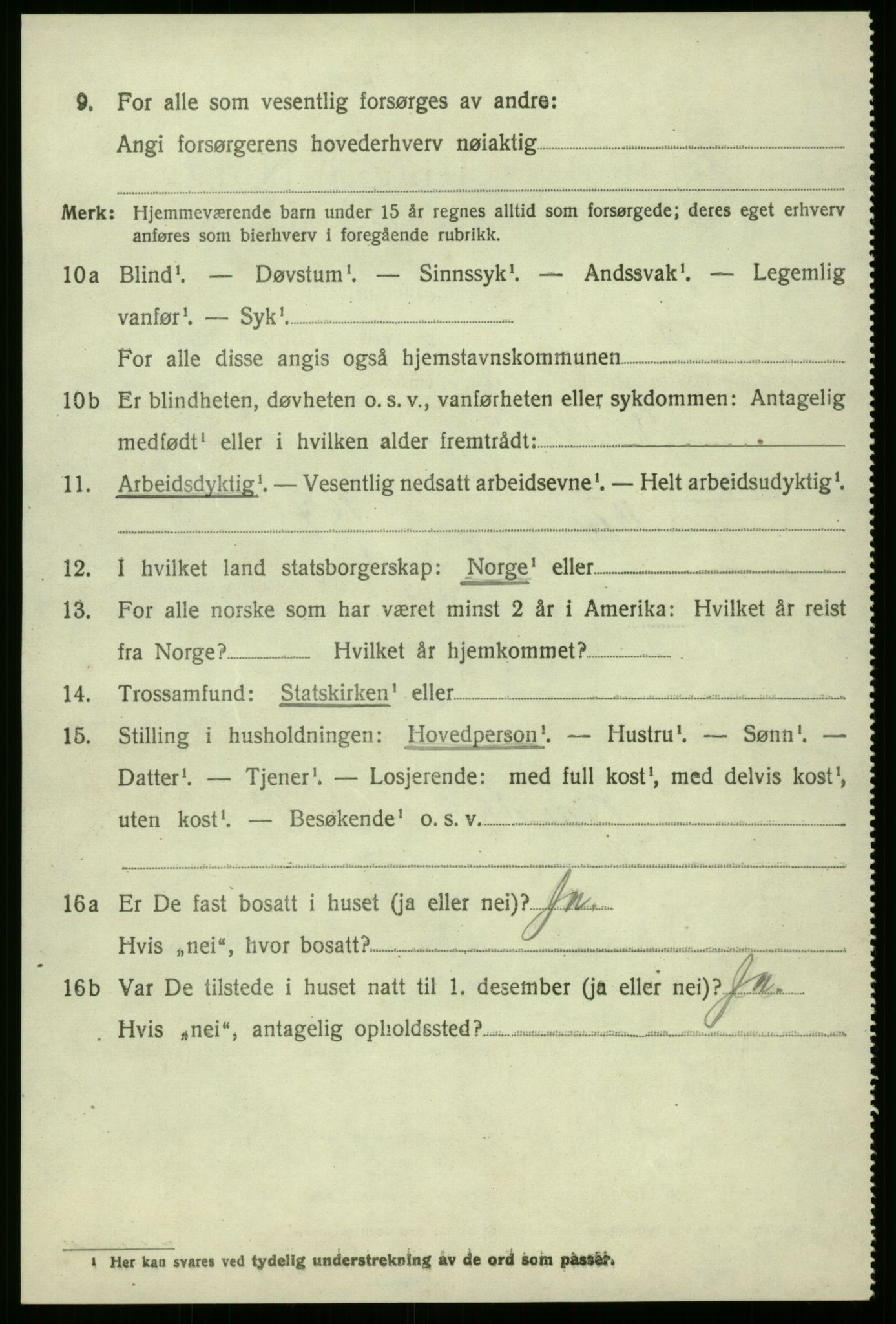 SAB, 1920 census for Eid, 1920, p. 2029