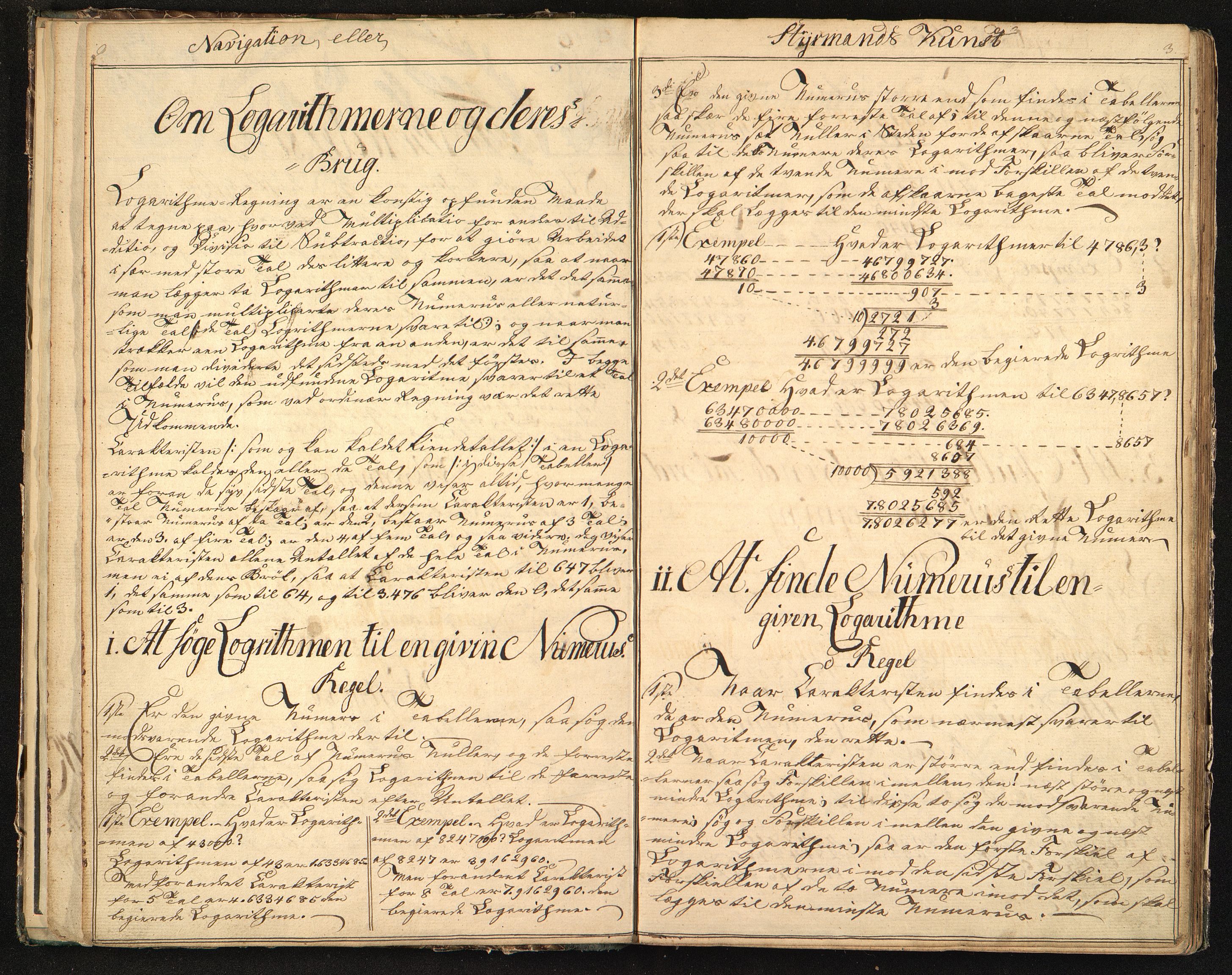 Hvalfangstmuseets manuskriptsamling, VEMU/ARS-A-1031/Y/L0007/0006: Manuskripter og artikler / Navigasjonsbok, 1810