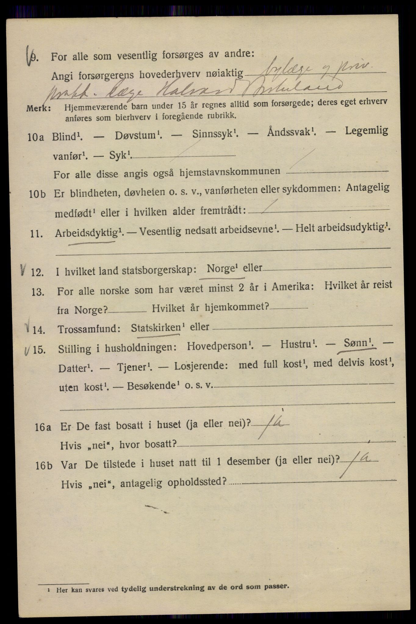 SAO, 1920 census for Kristiania, 1920, p. 296982