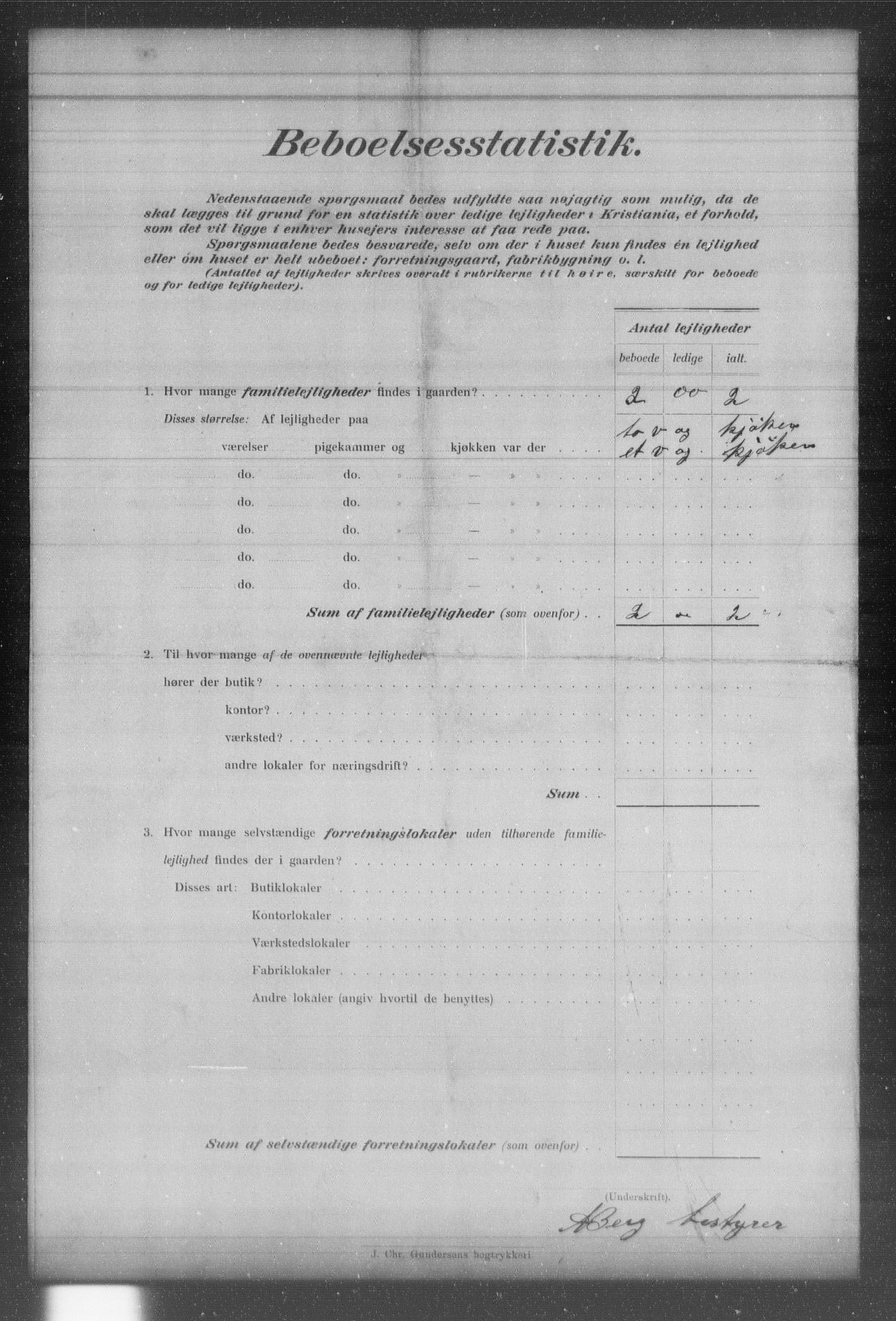 OBA, Municipal Census 1903 for Kristiania, 1903, p. 2953