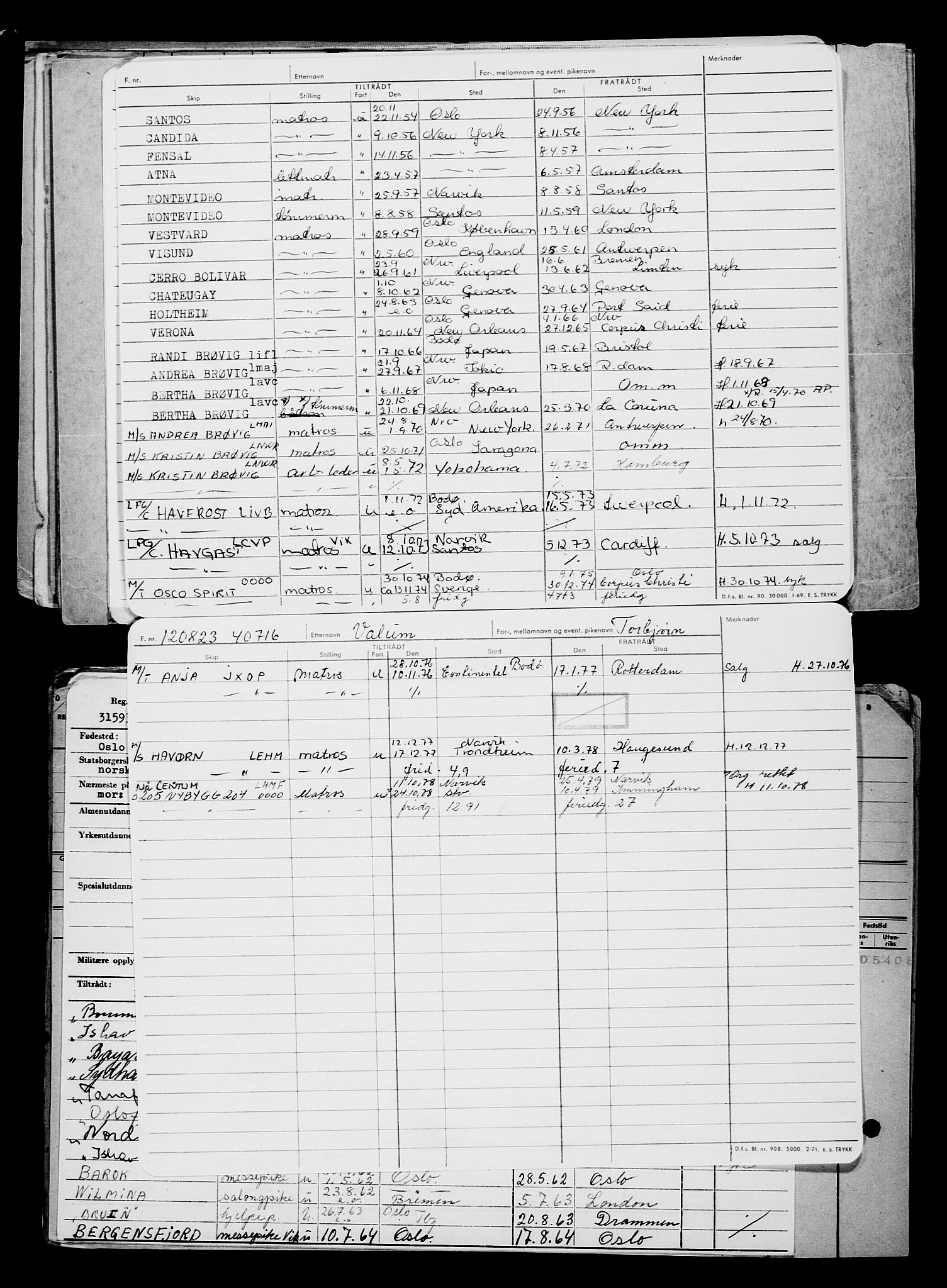 Direktoratet for sjømenn, RA/S-3545/G/Gb/L0221: Hovedkort, 1923, p. 817