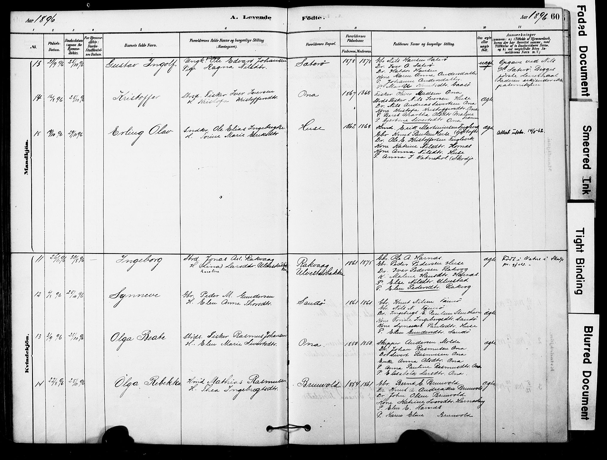 Ministerialprotokoller, klokkerbøker og fødselsregistre - Møre og Romsdal, AV/SAT-A-1454/561/L0729: Parish register (official) no. 561A03, 1878-1900, p. 60