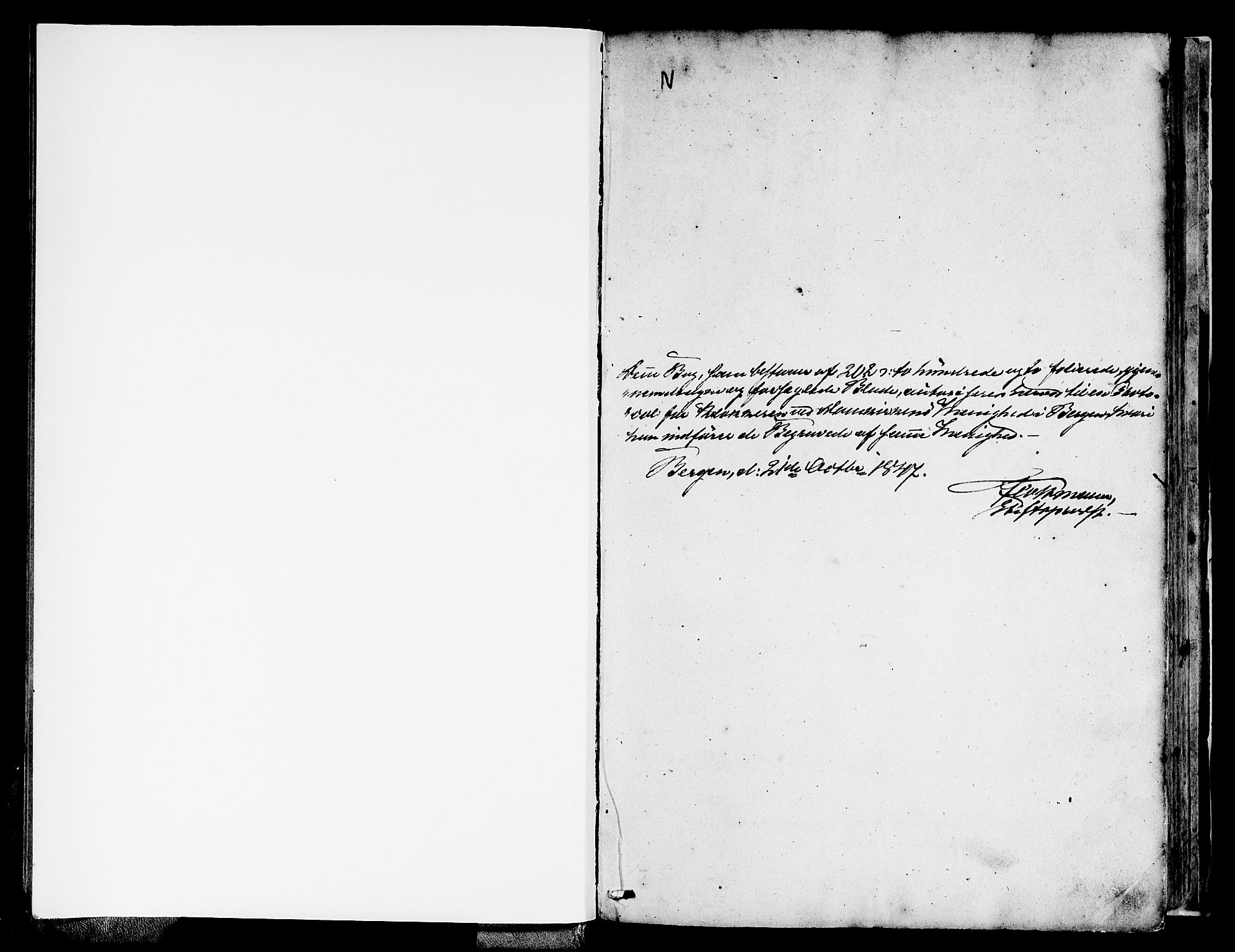 Domkirken sokneprestembete, SAB/A-74801/H/Hab/L0038: Parish register (copy) no. E 2, 1847-1859