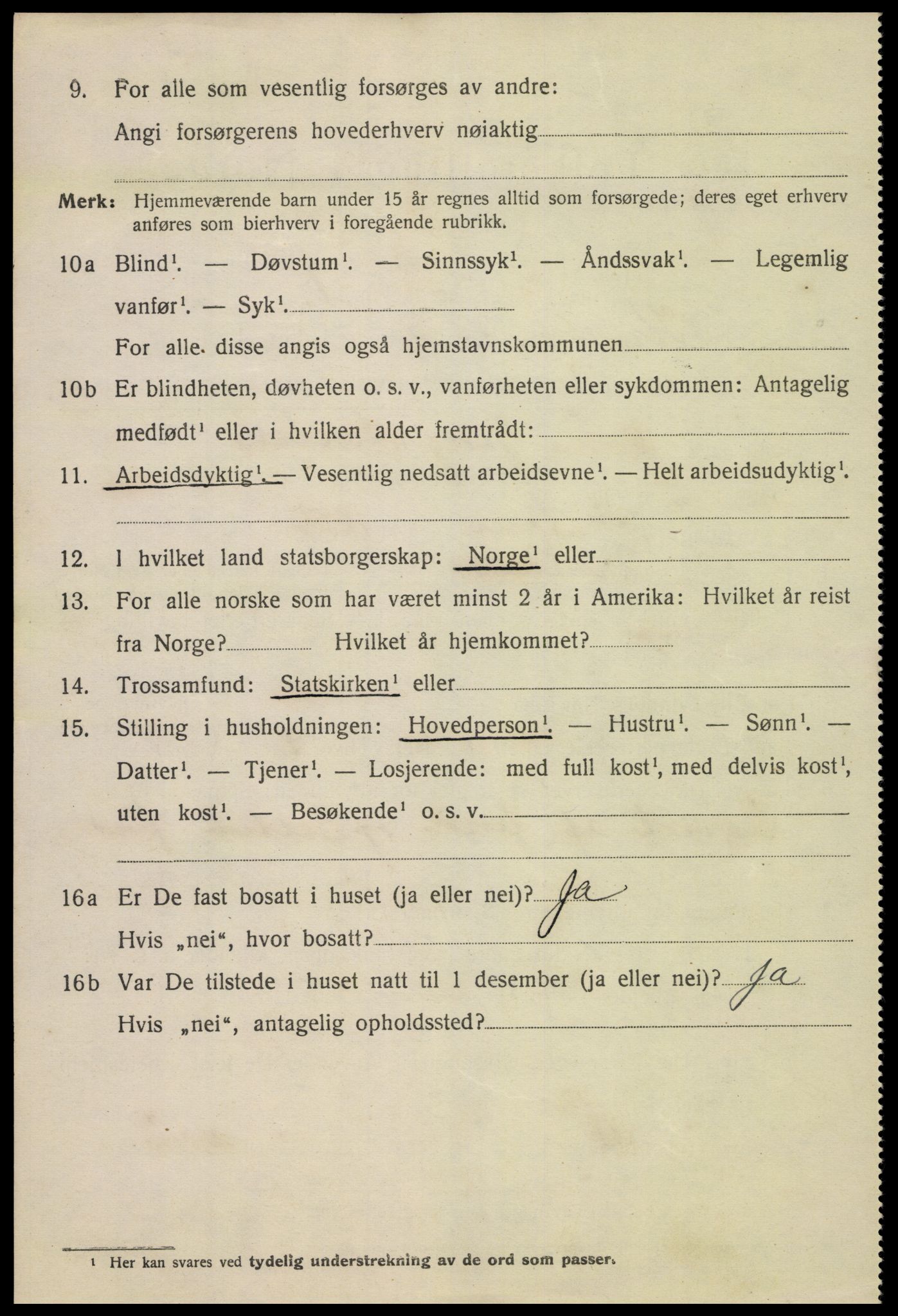 SAK, 1920 census for Kristiansand, 1920, p. 35726