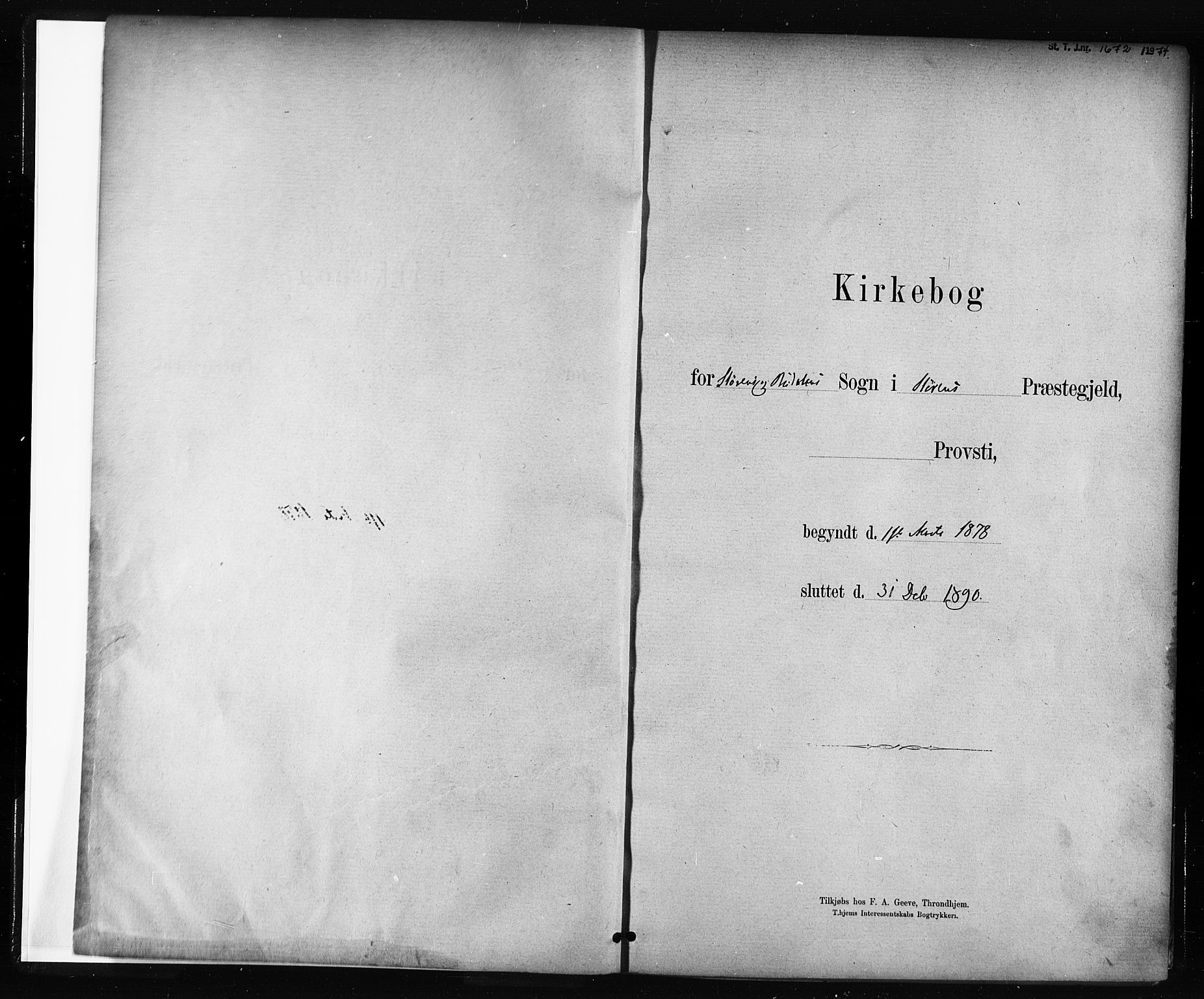 Ministerialprotokoller, klokkerbøker og fødselsregistre - Sør-Trøndelag, SAT/A-1456/687/L1002: Parish register (official) no. 687A08, 1878-1890