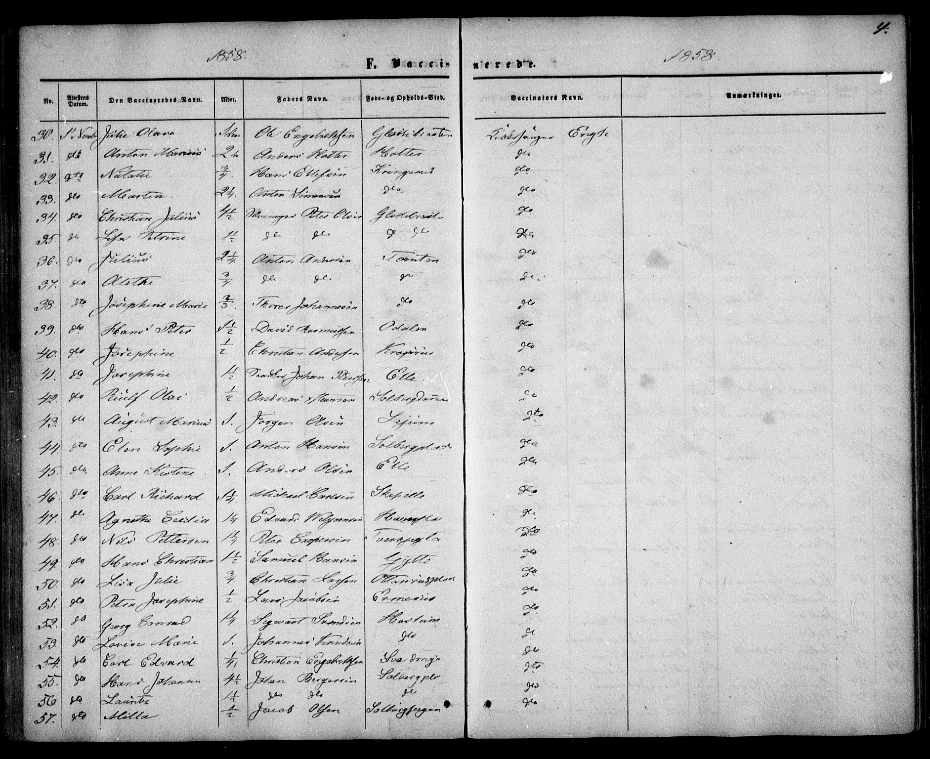 Drøbak prestekontor Kirkebøker, AV/SAO-A-10142a/F/Fa/L0002: Parish register (official) no. I 2, 1858-1870, p. 4