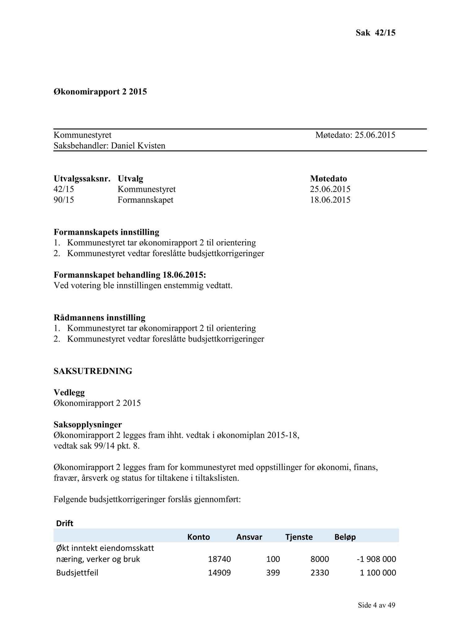 Klæbu Kommune, TRKO/KK/01-KS/L008: Kommunestyret - Møtedokumenter, 2015, p. 941