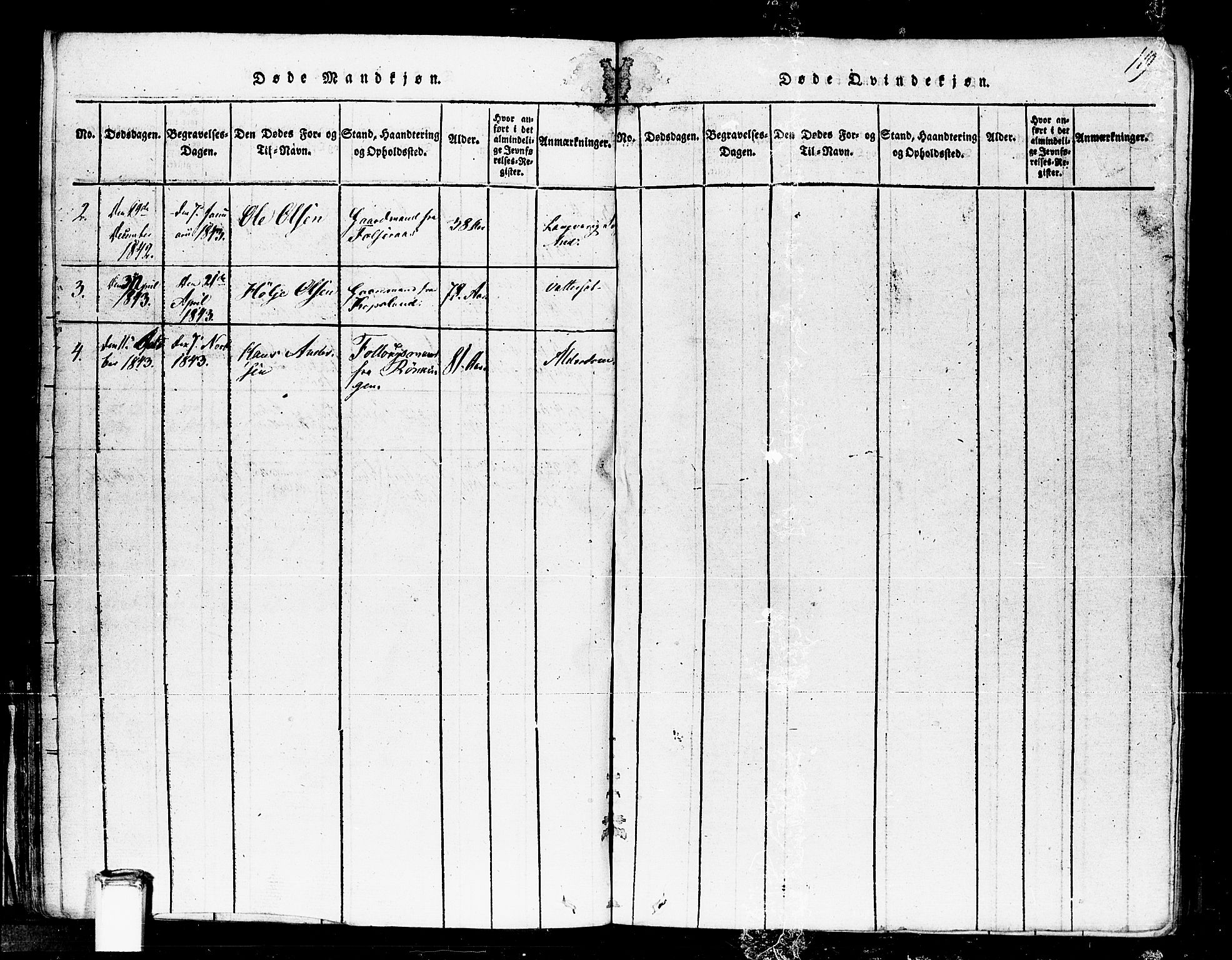 Gransherad kirkebøker, AV/SAKO-A-267/F/Fa/L0001: Parish register (official) no. I 1, 1815-1843, p. 119