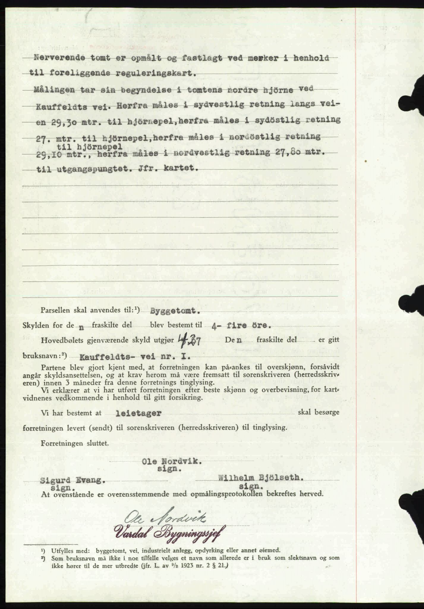 Toten tingrett, SAH/TING-006/H/Hb/Hbc/L0003: Mortgage book no. Hbc-03, 1937-1938, Diary no: : 2345/1937