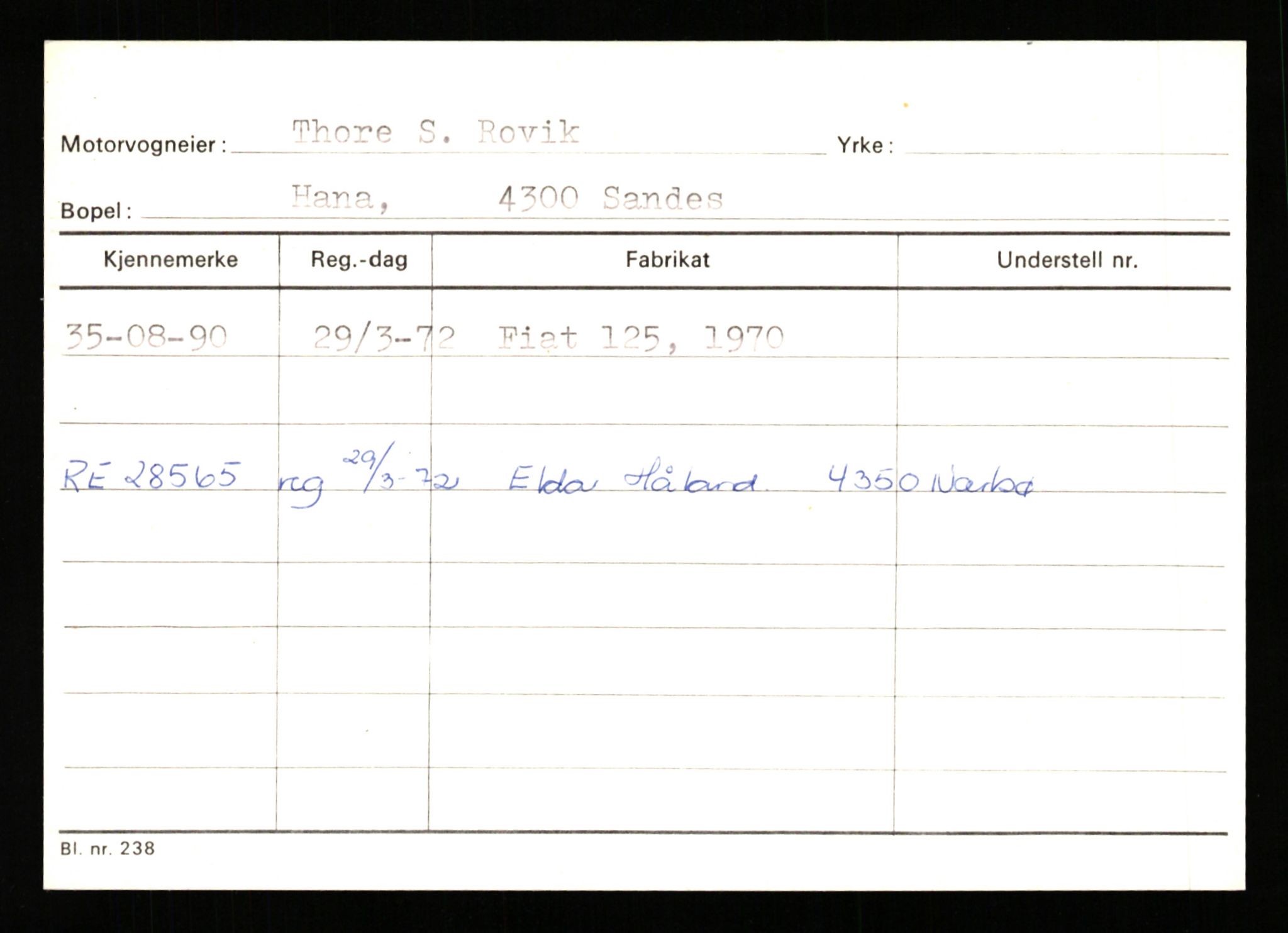 Stavanger trafikkstasjon, AV/SAST-A-101942/0/G/L0011: Registreringsnummer: 240000 - 363477, 1930-1971, p. 3003