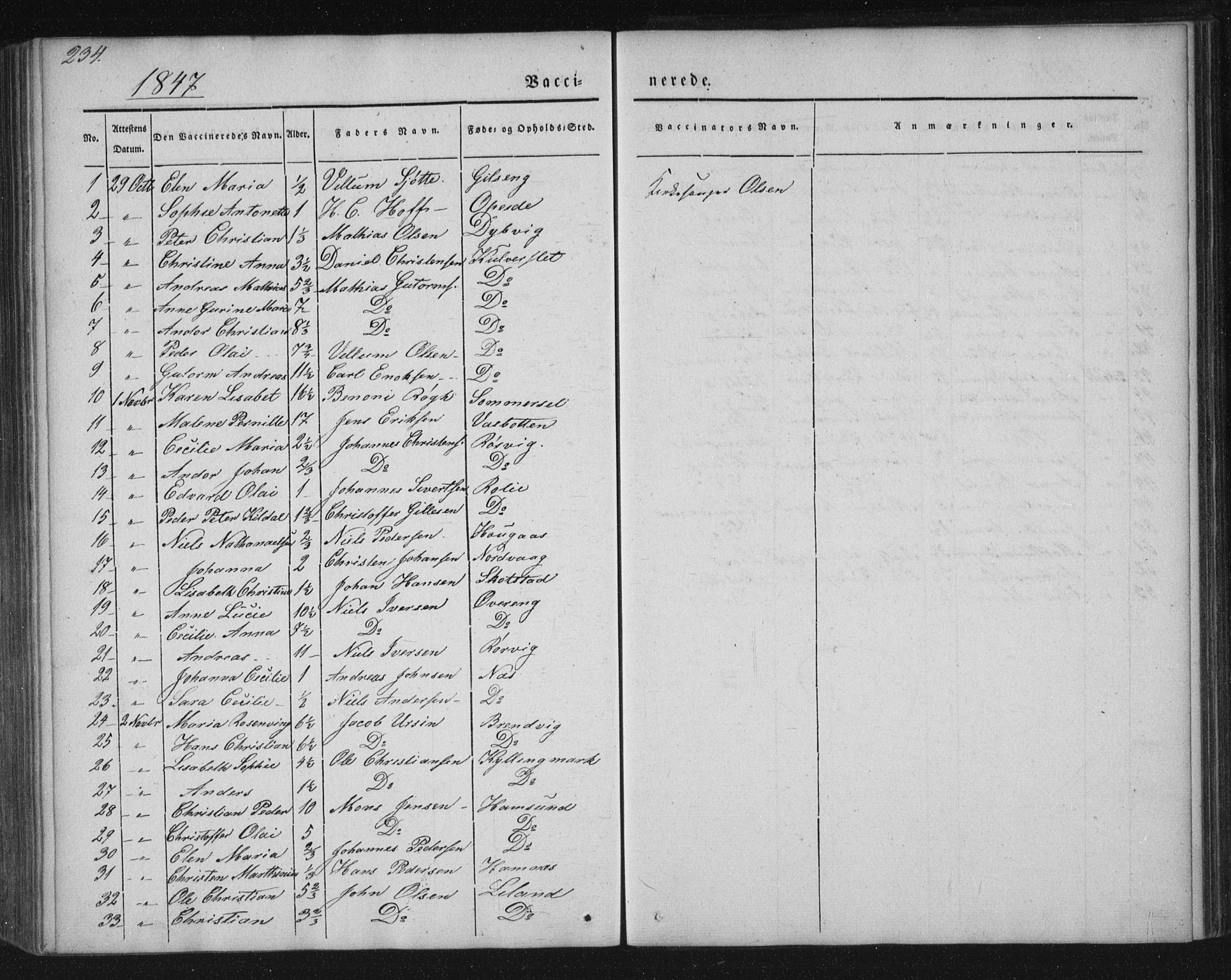 Ministerialprotokoller, klokkerbøker og fødselsregistre - Nordland, AV/SAT-A-1459/859/L0843: Parish register (official) no. 859A03, 1840-1848, p. 234