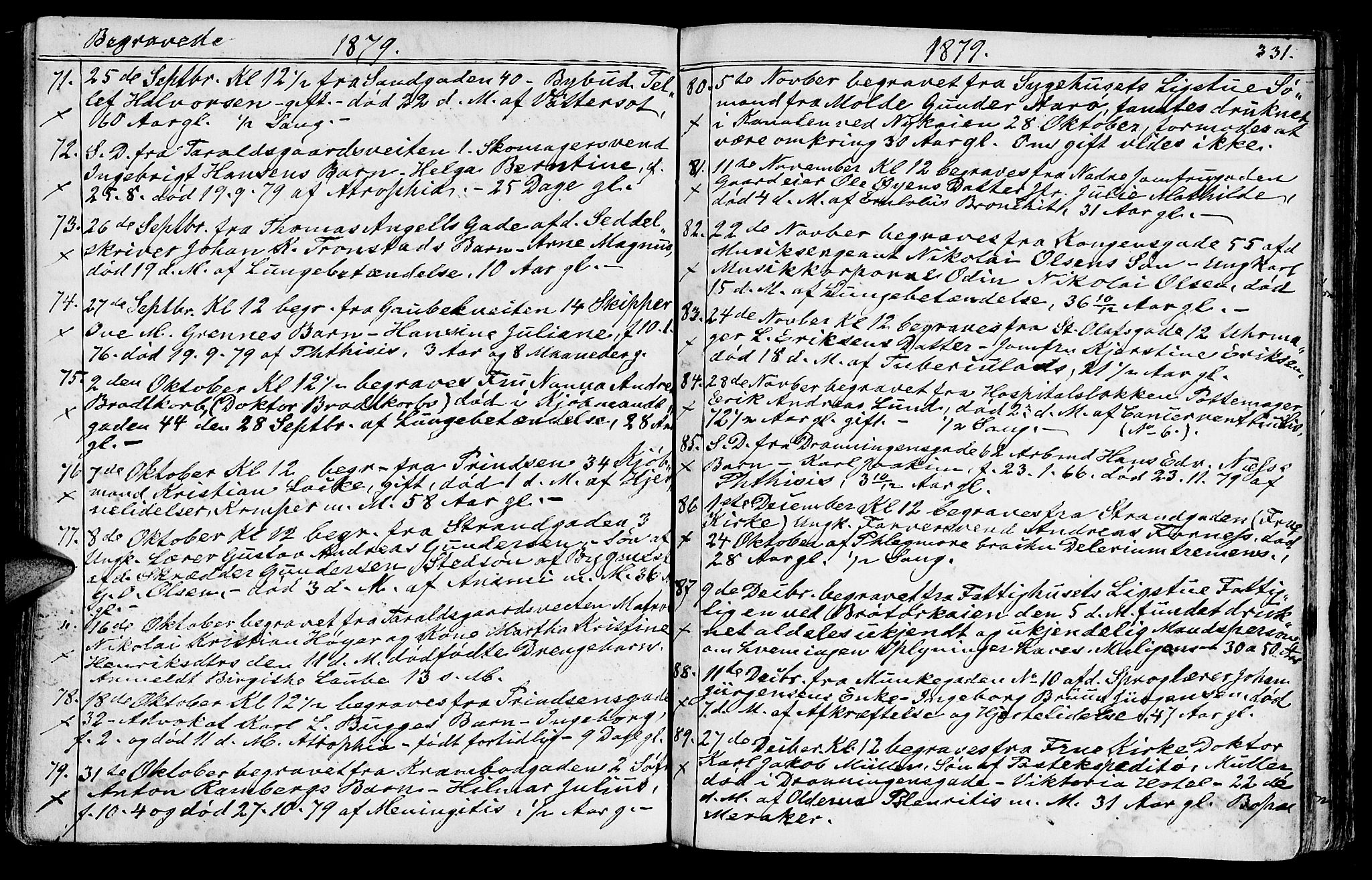 Ministerialprotokoller, klokkerbøker og fødselsregistre - Sør-Trøndelag, SAT/A-1456/602/L0142: Parish register (copy) no. 602C10, 1872-1894, p. 331