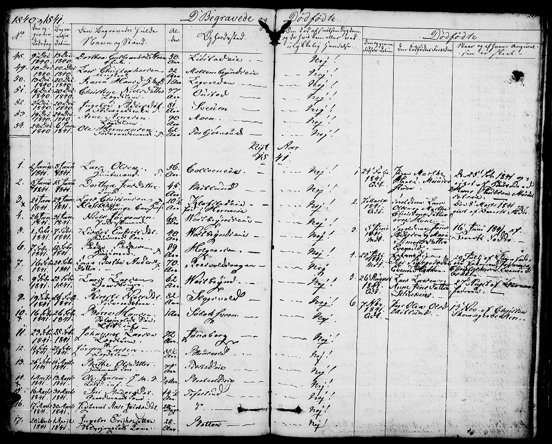 Romedal prestekontor, AV/SAH-PREST-004/K/L0003: Parish register (official) no. 3, 1829-1846, p. 287