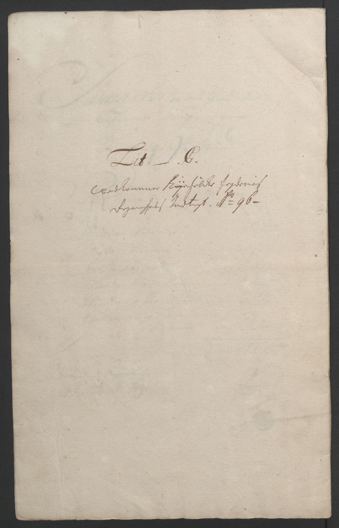 Rentekammeret inntil 1814, Reviderte regnskaper, Fogderegnskap, RA/EA-4092/R47/L2857: Fogderegnskap Ryfylke, 1694-1696, p. 259