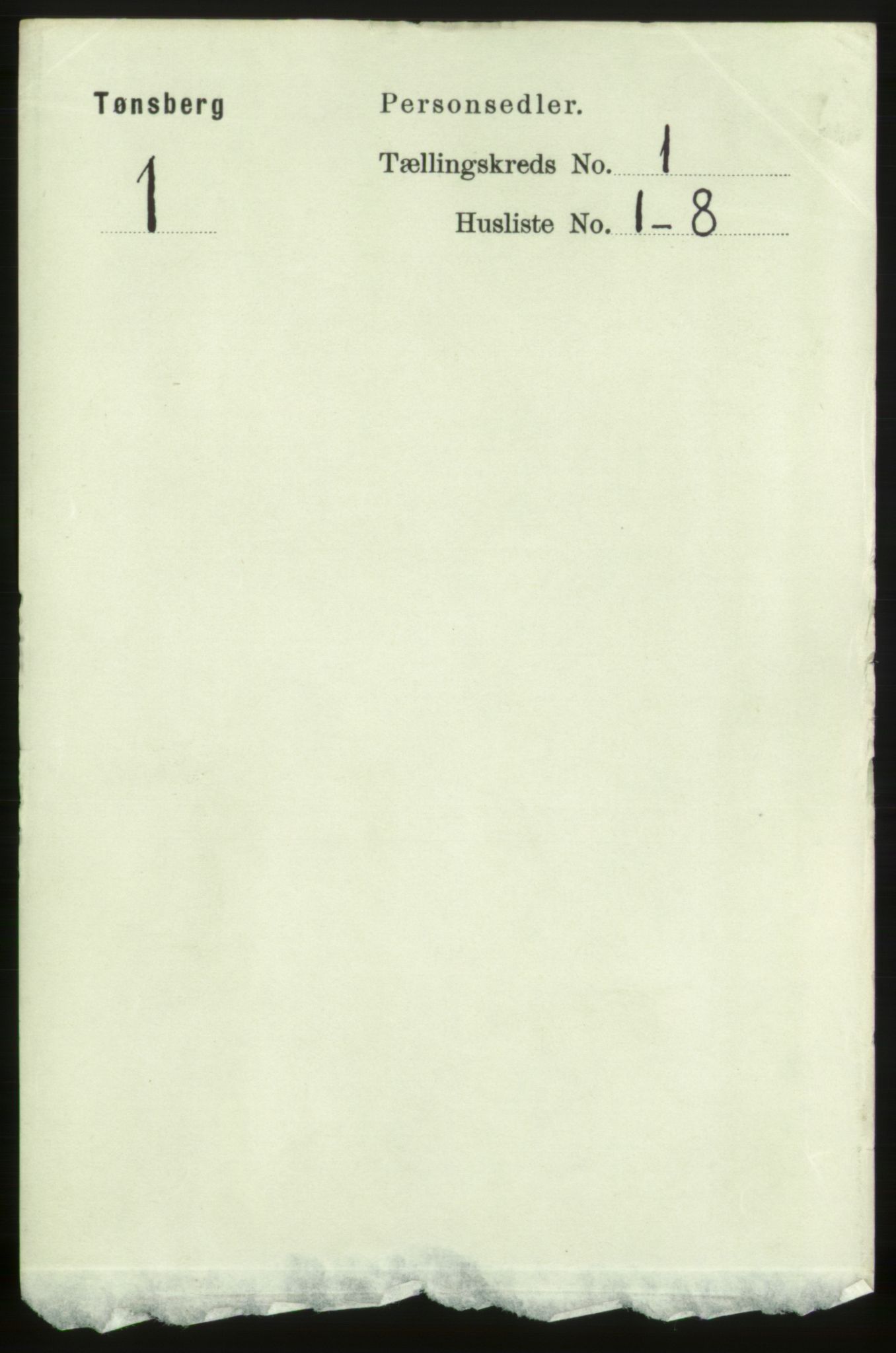 RA, 1891 census for 0705 Tønsberg, 1891, p. 1164