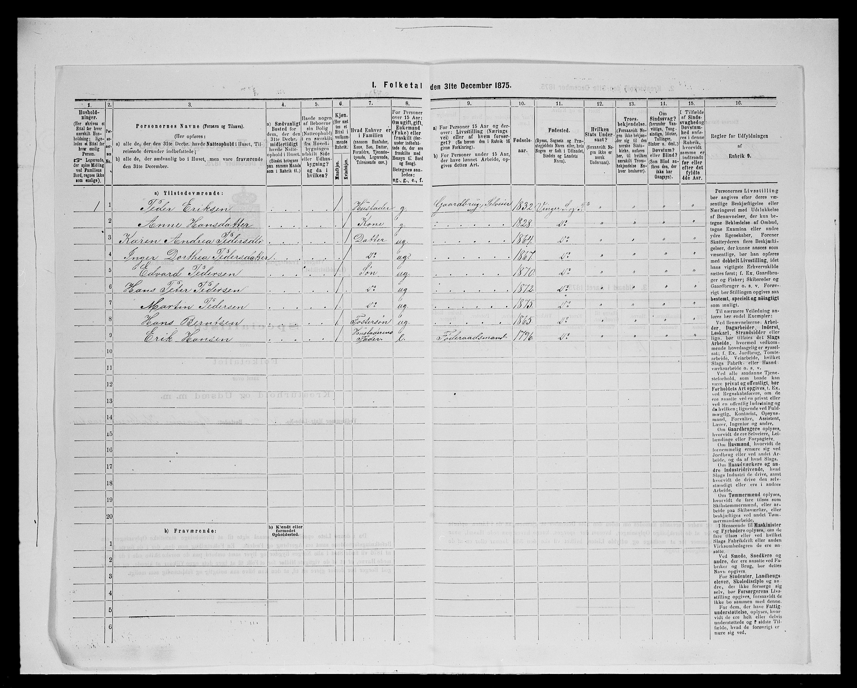 SAH, 1875 census for 0421L Vinger/Vinger og Austmarka, 1875, p. 379