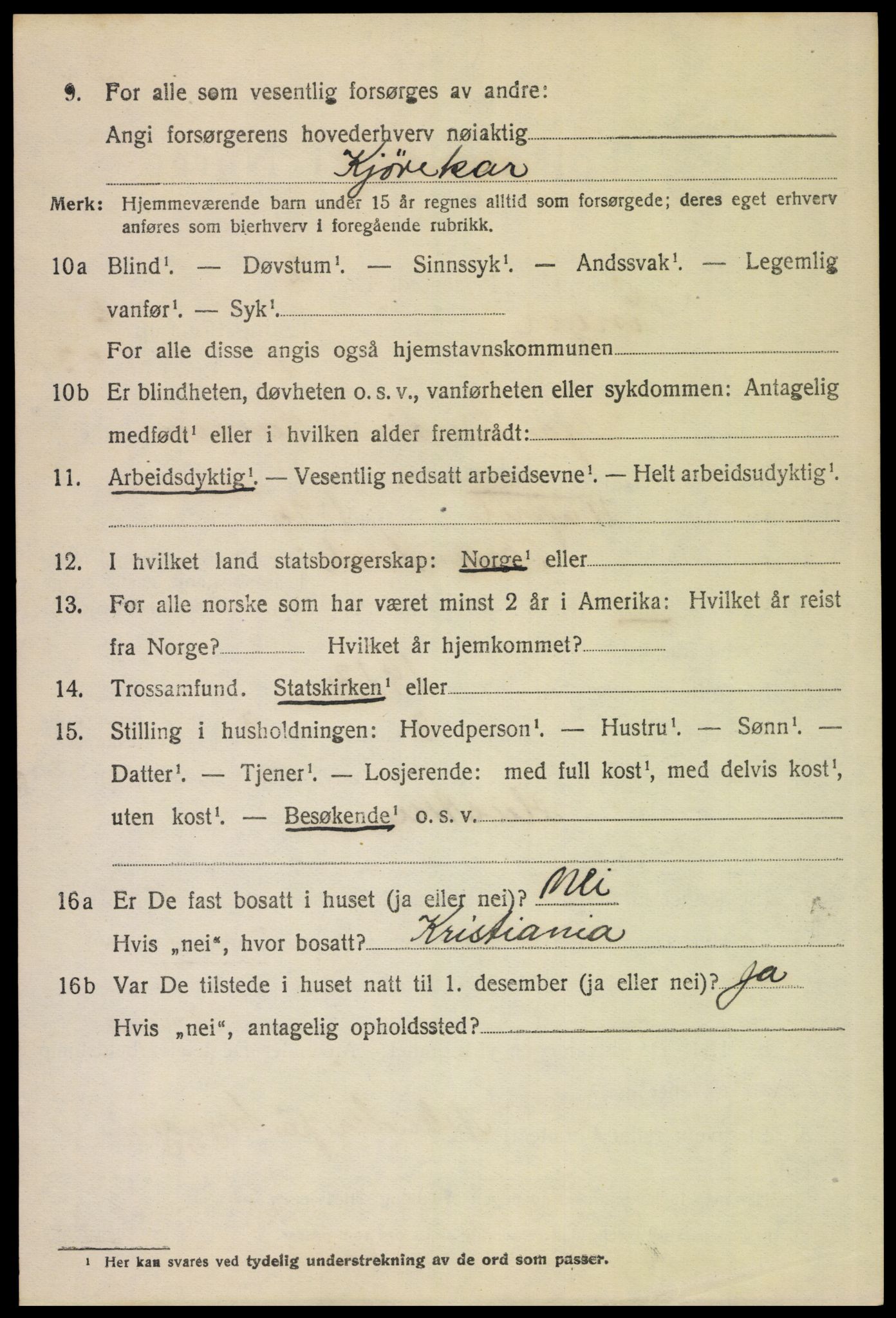 SAH, 1920 census for Vinger, 1920, p. 5681