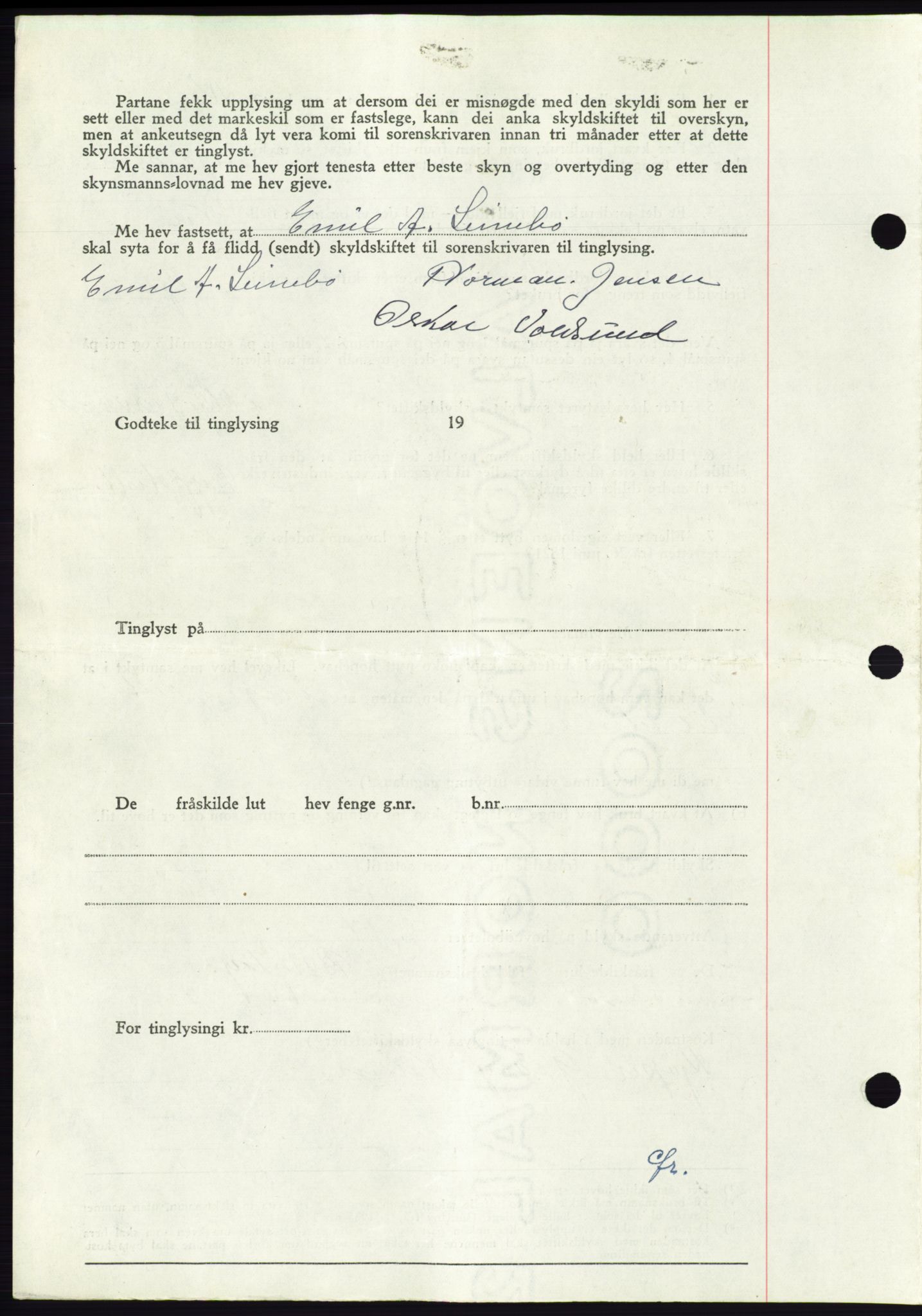 Søre Sunnmøre sorenskriveri, AV/SAT-A-4122/1/2/2C/L0083: Mortgage book no. 9A, 1948-1949, Diary no: : 1580/1948