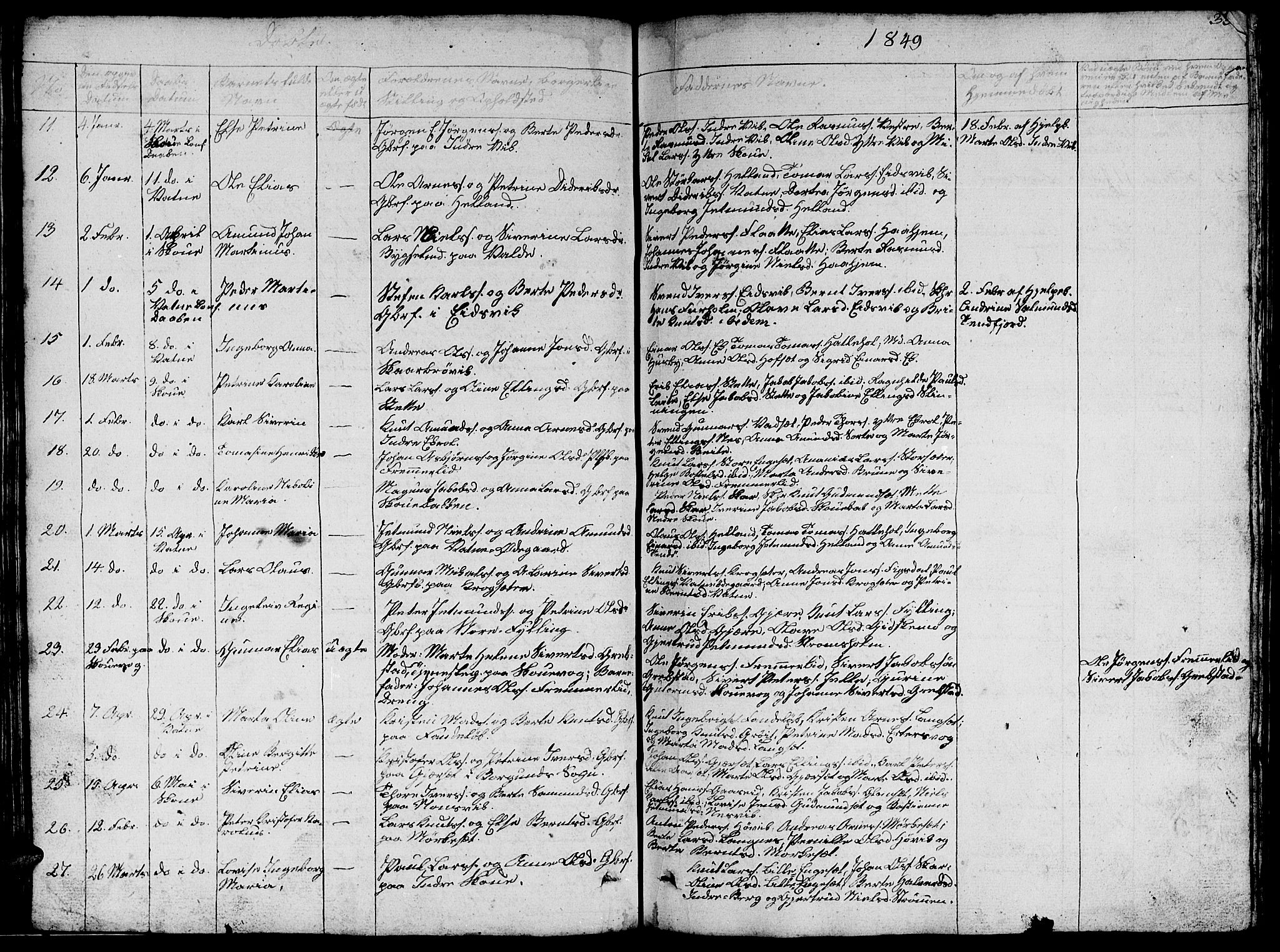 Ministerialprotokoller, klokkerbøker og fødselsregistre - Møre og Romsdal, AV/SAT-A-1454/524/L0362: Parish register (copy) no. 524C03, 1840-1854, p. 33