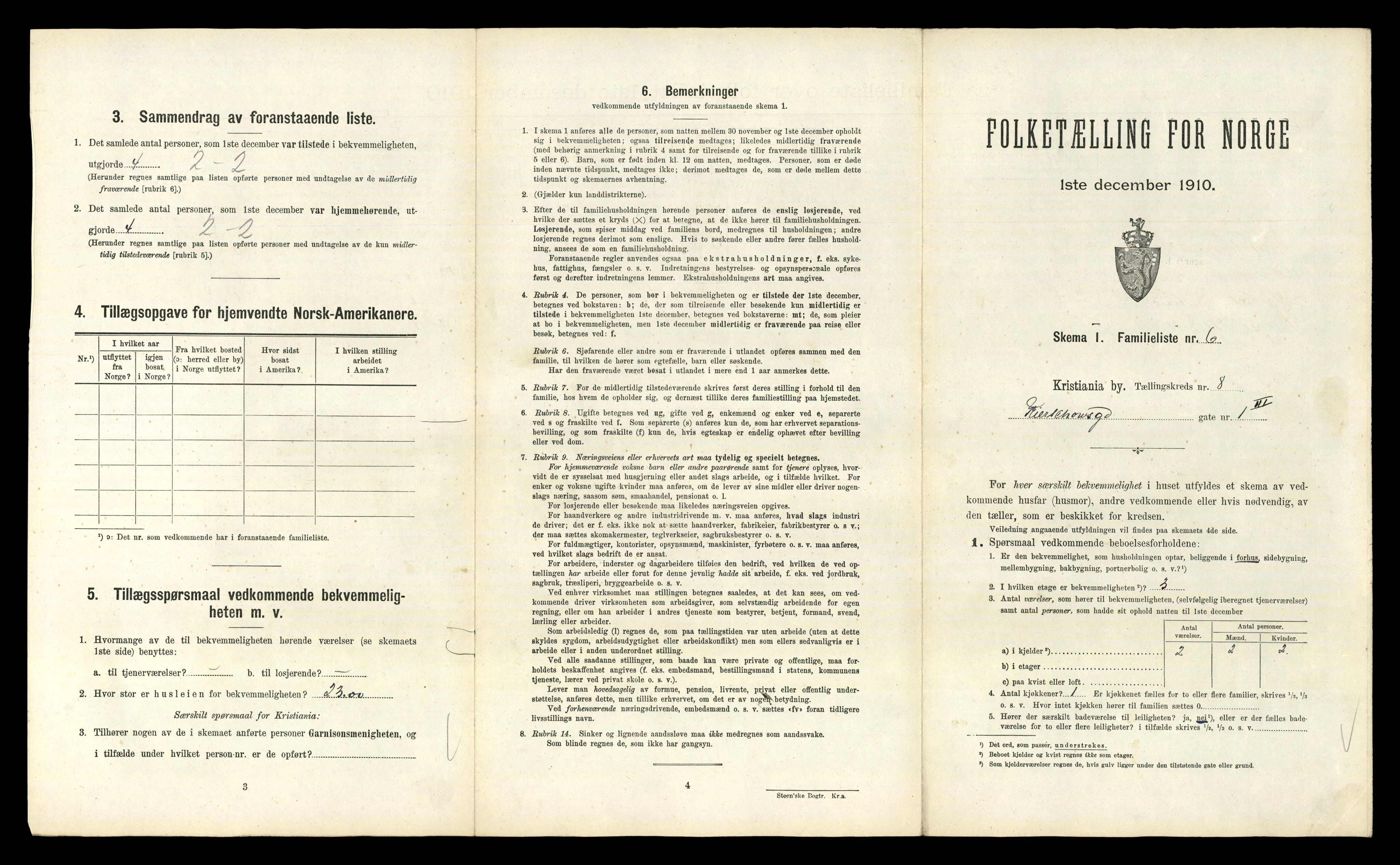 RA, 1910 census for Kristiania, 1910, p. 48353