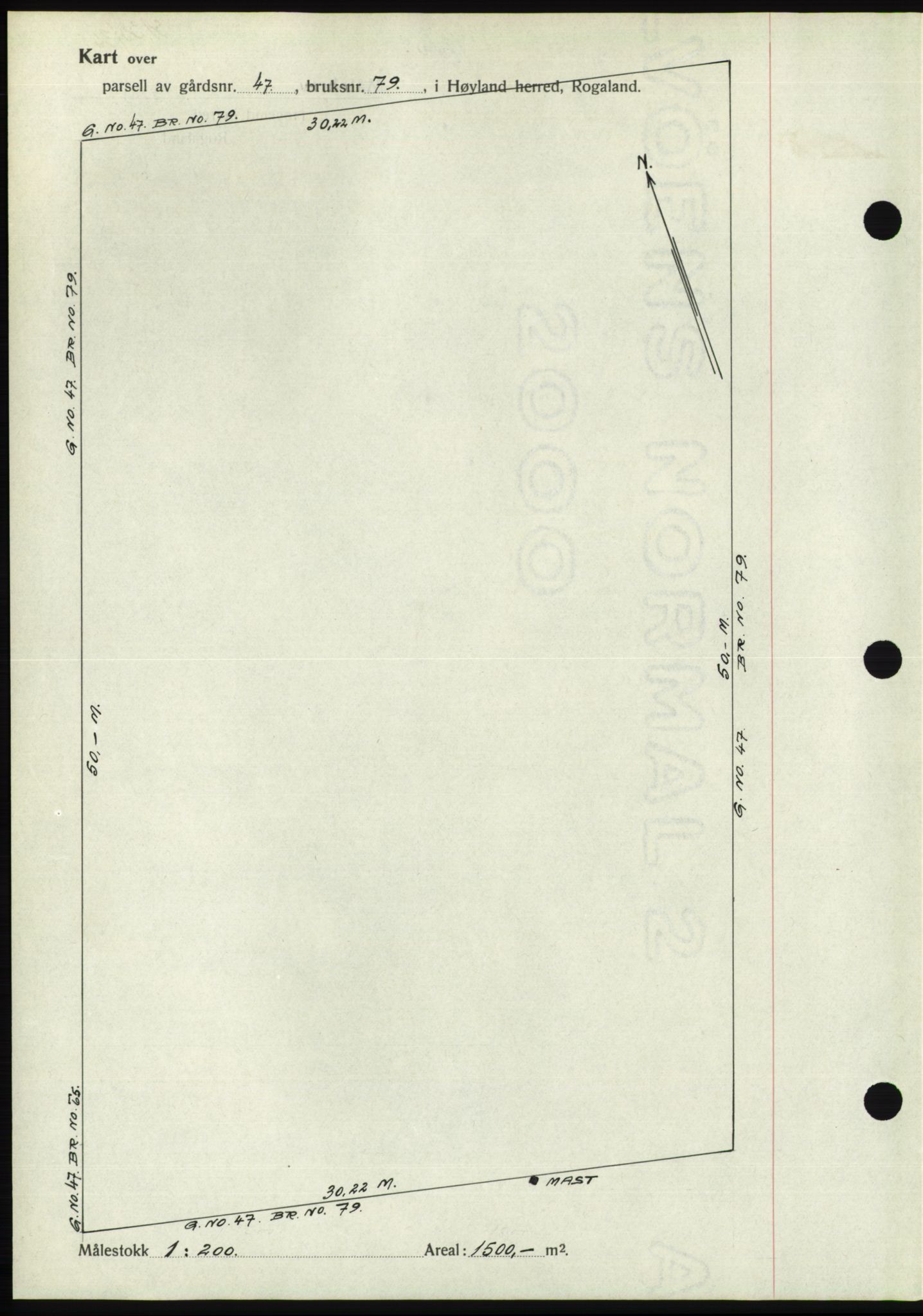 Jæren sorenskriveri, SAST/A-100310/03/G/Gba/L0066: Mortgage book no. 71-72, 1936-1936, Diary no: : 3130/1936