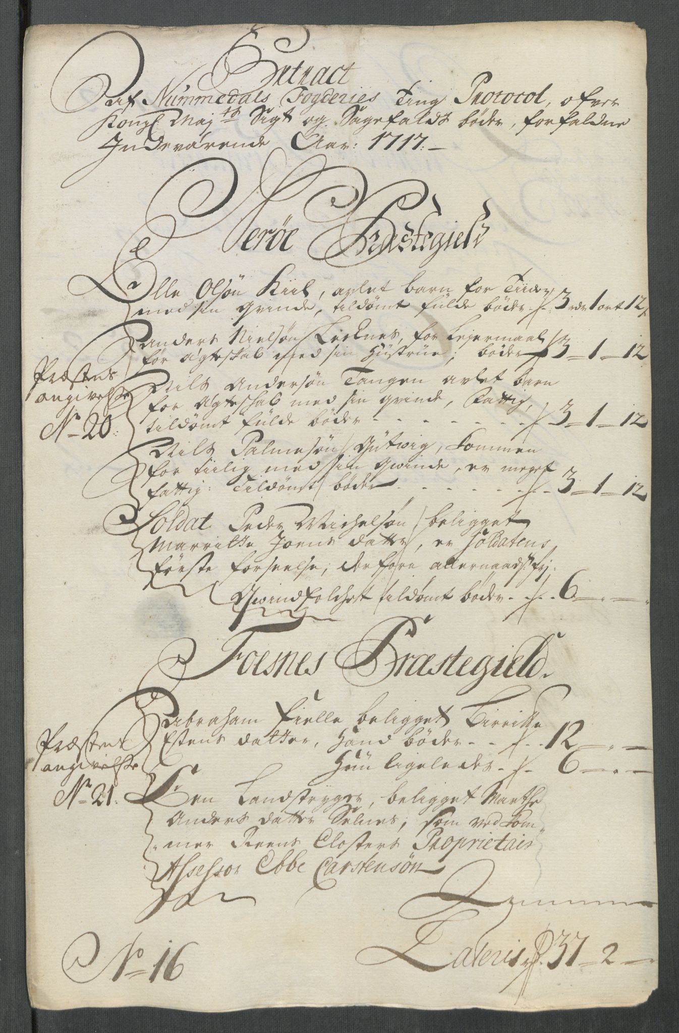 Rentekammeret inntil 1814, Reviderte regnskaper, Fogderegnskap, AV/RA-EA-4092/R64/L4438: Fogderegnskap Namdal, 1717, p. 170