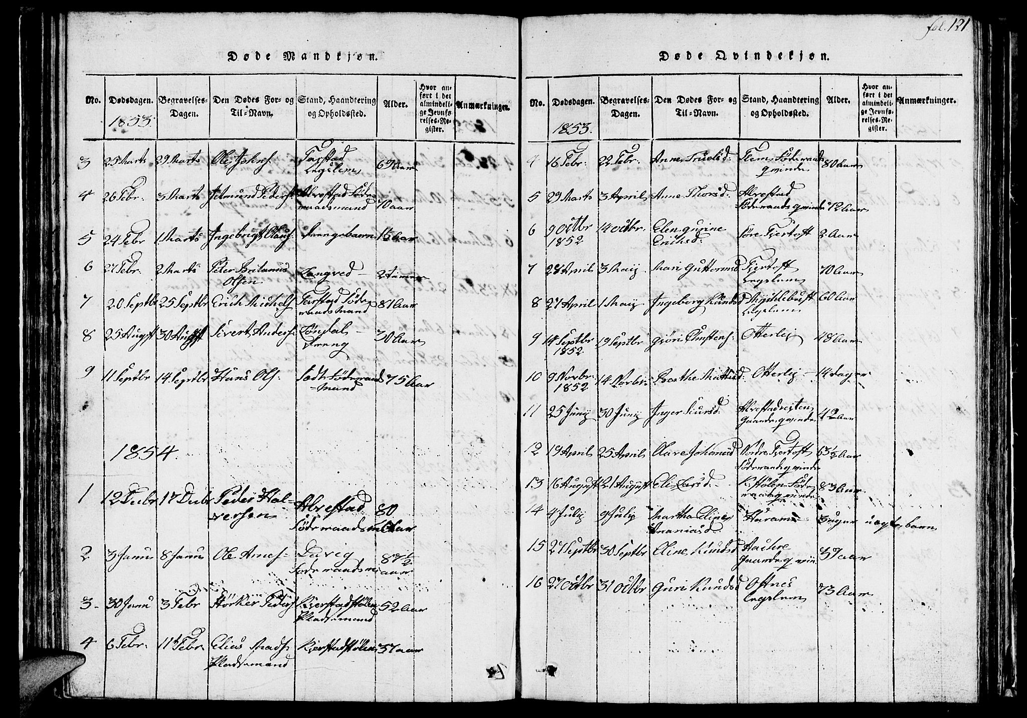 Ministerialprotokoller, klokkerbøker og fødselsregistre - Møre og Romsdal, AV/SAT-A-1454/536/L0506: Parish register (copy) no. 536C01, 1818-1859, p. 121