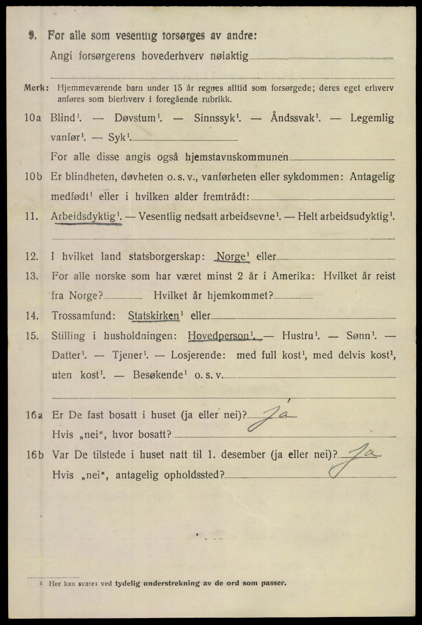 SAKO, 1920 census for Bø (Telemark), 1920, p. 1907