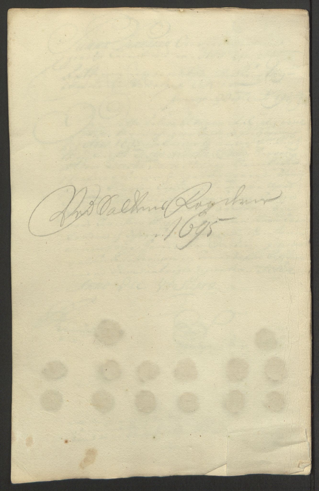 Rentekammeret inntil 1814, Reviderte regnskaper, Fogderegnskap, RA/EA-4092/R66/L4578: Fogderegnskap Salten, 1694-1696, p. 154