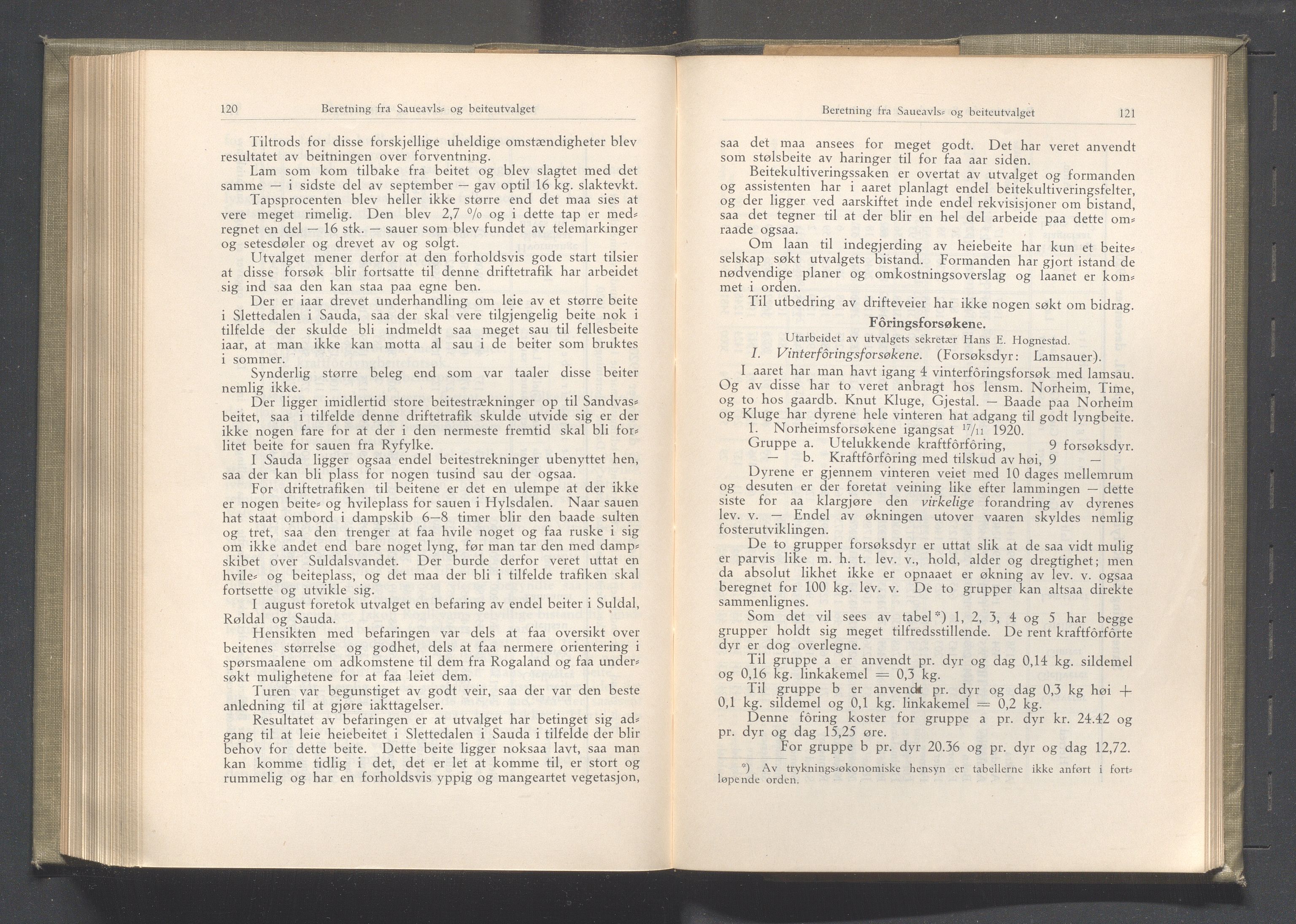 Rogaland fylkeskommune - Fylkesrådmannen , IKAR/A-900/A/Aa/Aaa/L0041: Møtebok , 1922, p. 120-121