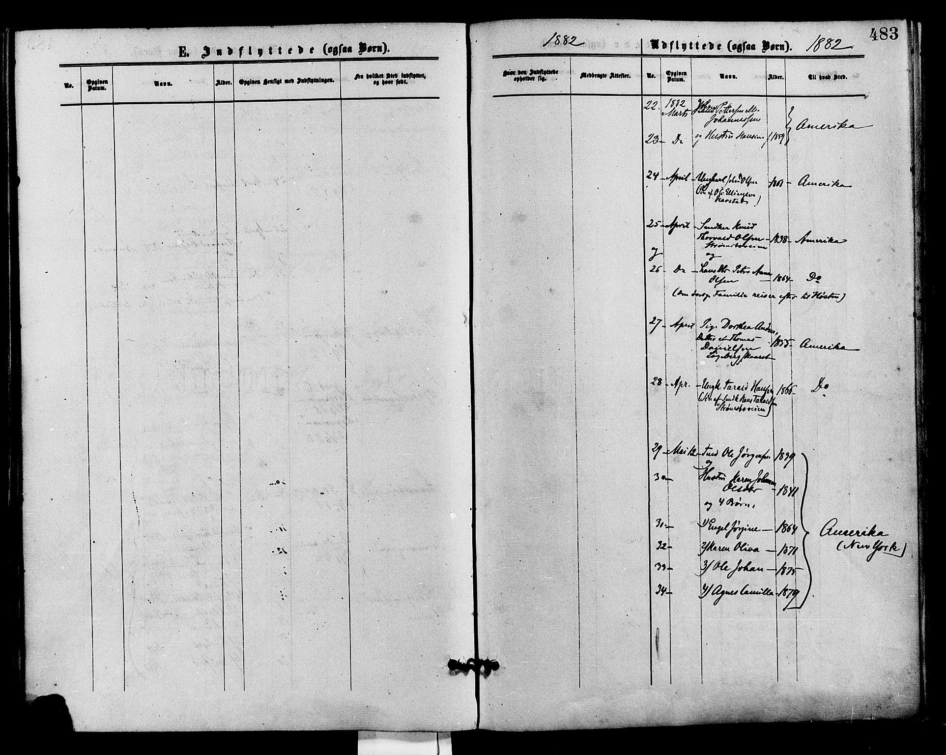 Barbu sokneprestkontor, AV/SAK-1111-0003/F/Fa/L0001: Parish register (official) no. A 1 /1, 1878-1883, p. 483