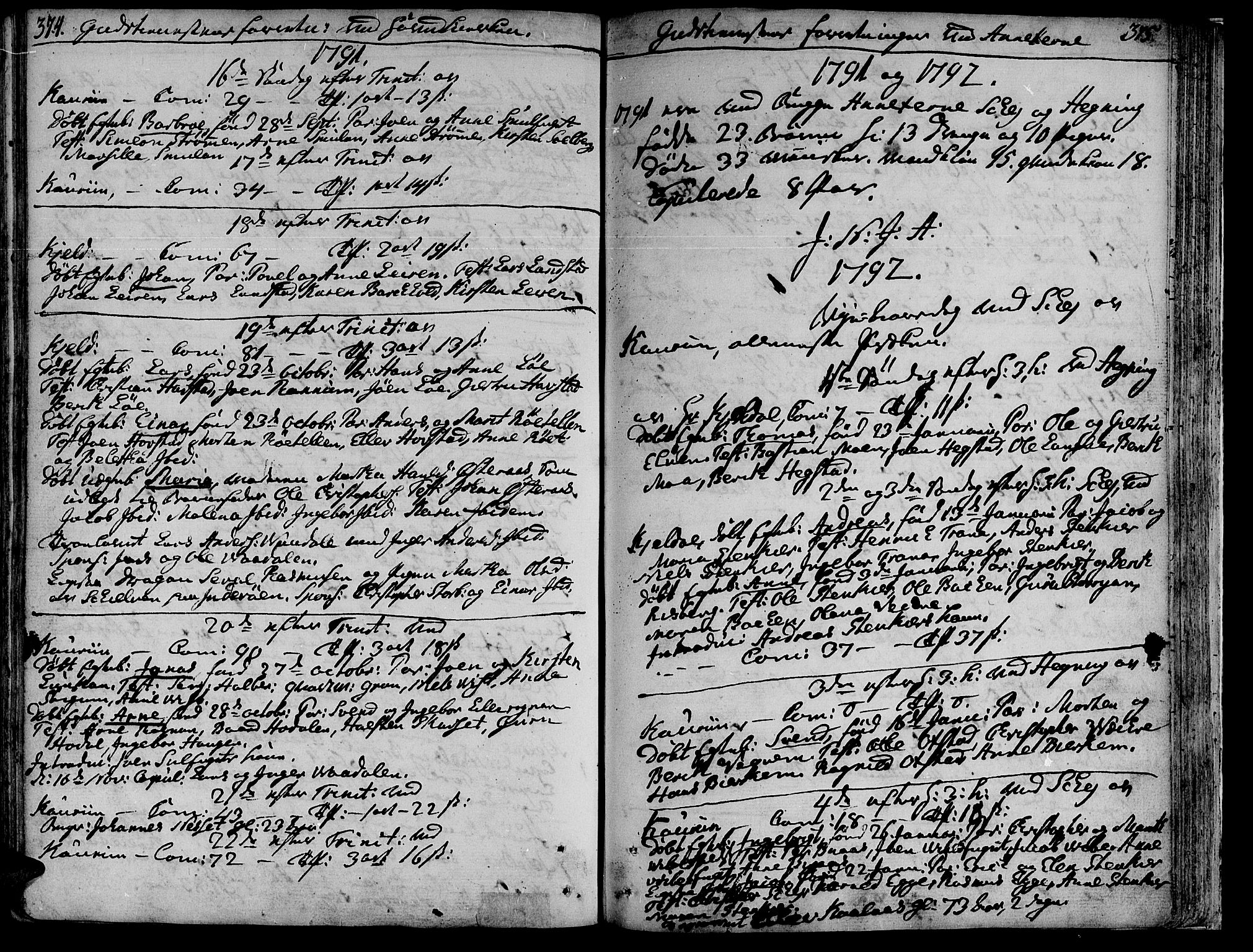 Ministerialprotokoller, klokkerbøker og fødselsregistre - Nord-Trøndelag, SAT/A-1458/735/L0331: Parish register (official) no. 735A02, 1762-1794, p. 374-375