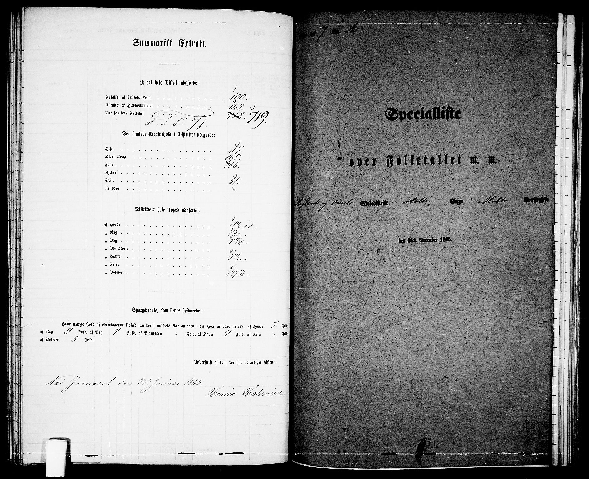 RA, 1865 census for Holt/Holt, 1865, p. 131