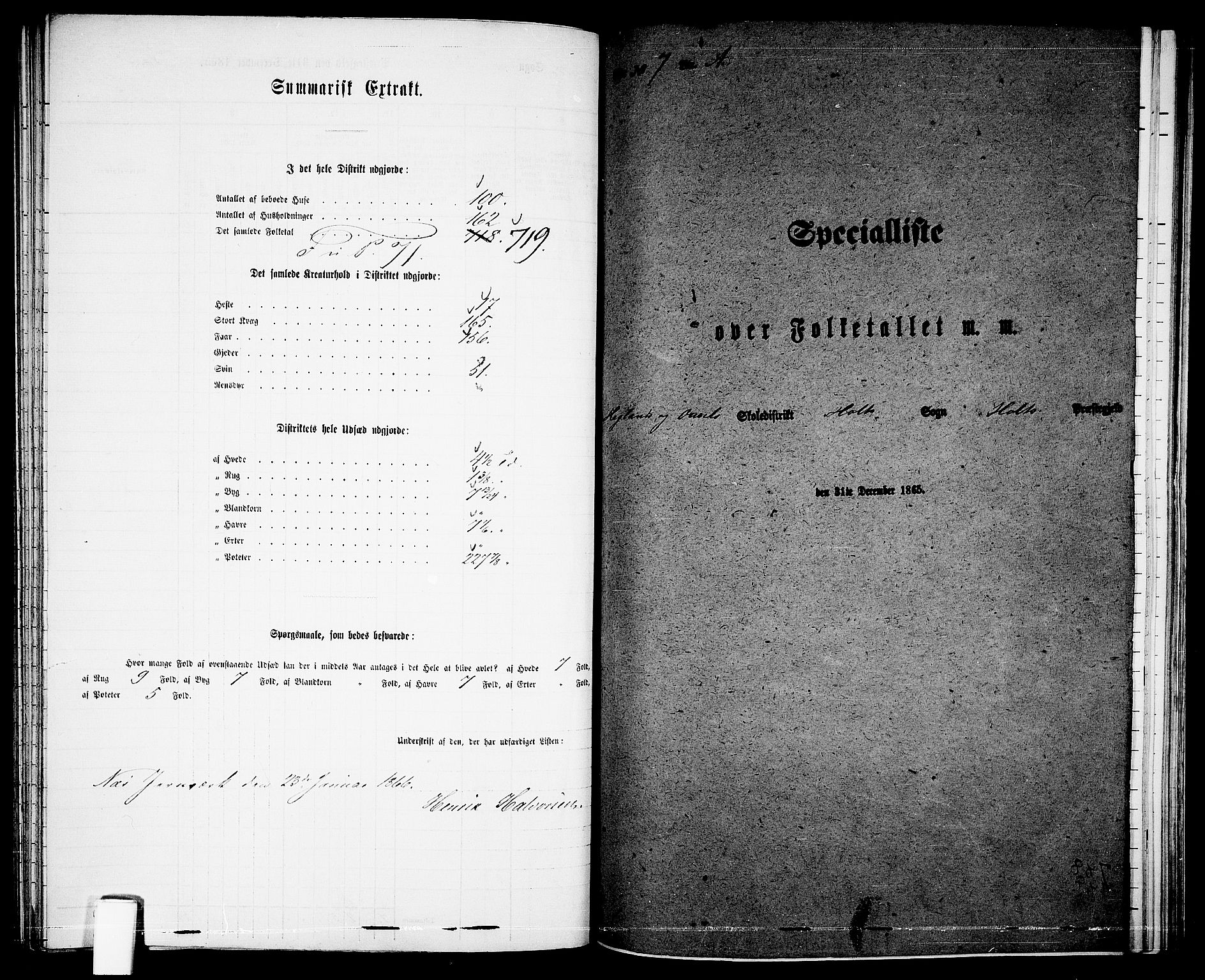 RA, 1865 census for Holt/Holt, 1865, p. 131