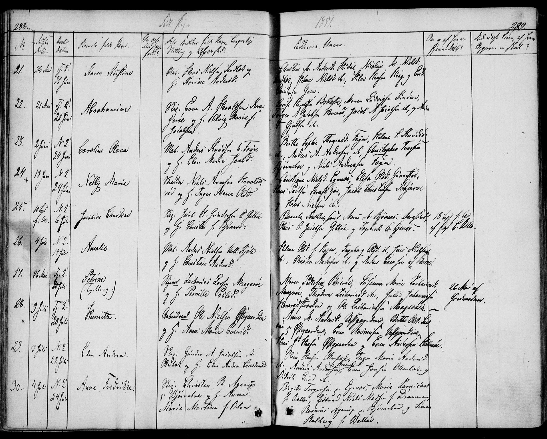 Nøtterøy kirkebøker, SAKO/A-354/F/Fa/L0005: Parish register (official) no. I 5, 1839-1852, p. 288-289