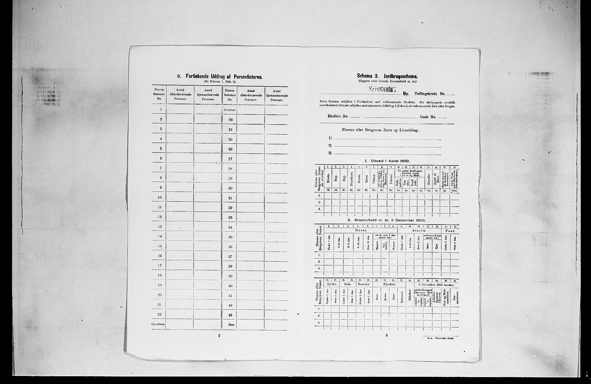 SAO, 1900 census for Kristiania, 1900, p. 26723