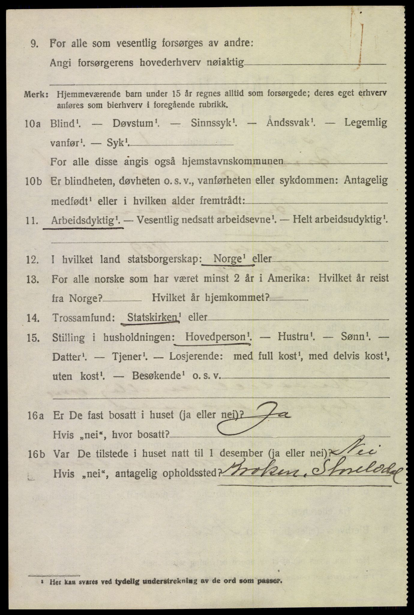 SAH, 1920 census for Åmot, 1920, p. 2054
