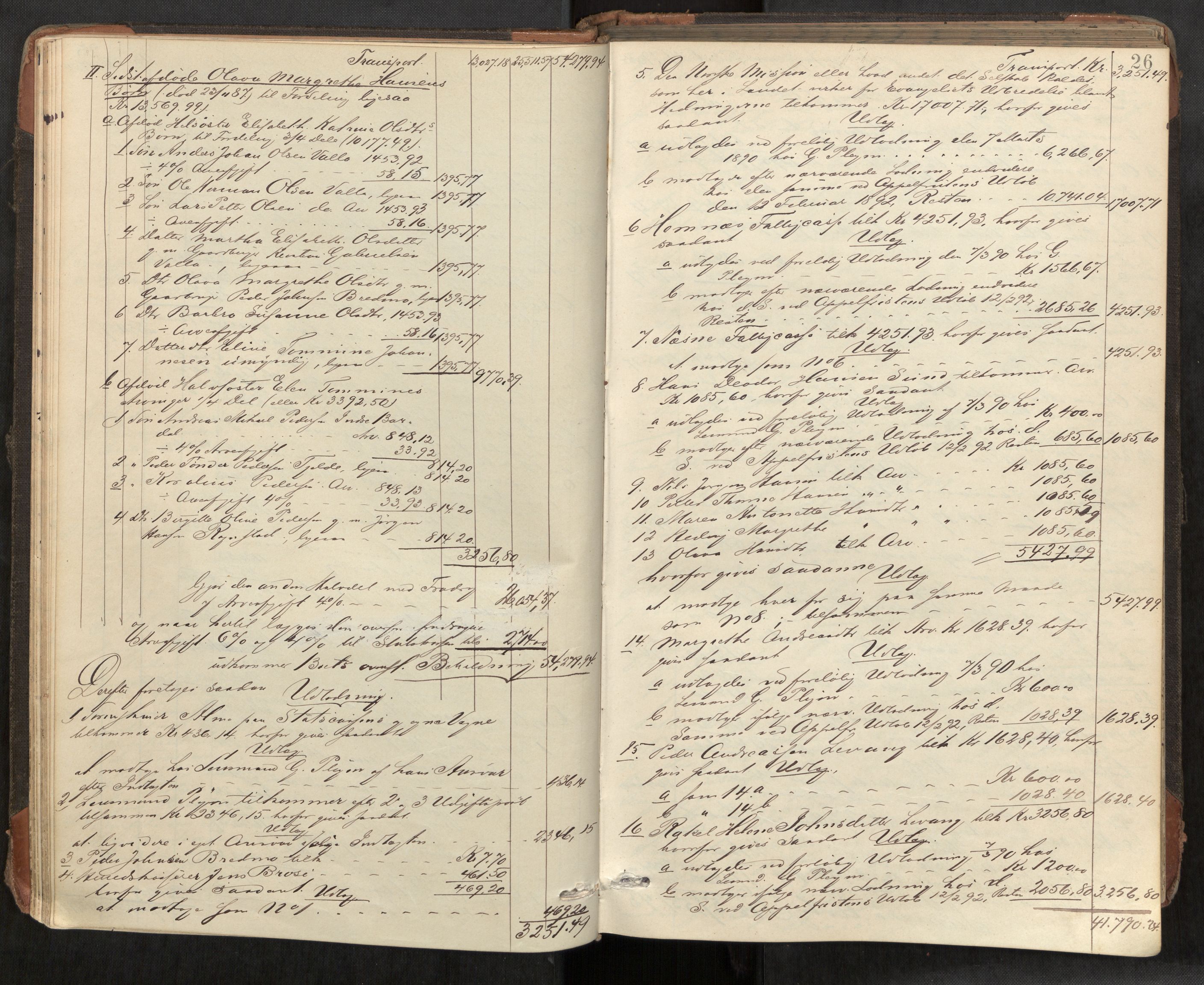 Rana sorenskriveri , AV/SAT-A-1108/1/3/3A/L0006: Skifteslutningsprotokoll, 1891-1896, p. 26