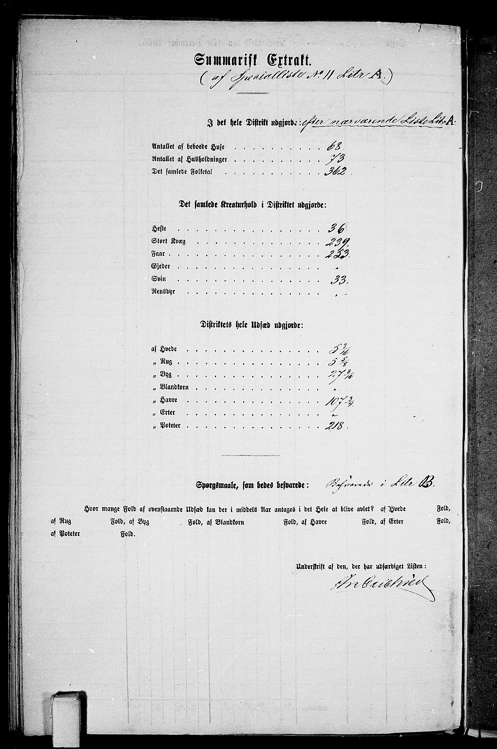 RA, 1865 census for Bamble, 1865, p. 180