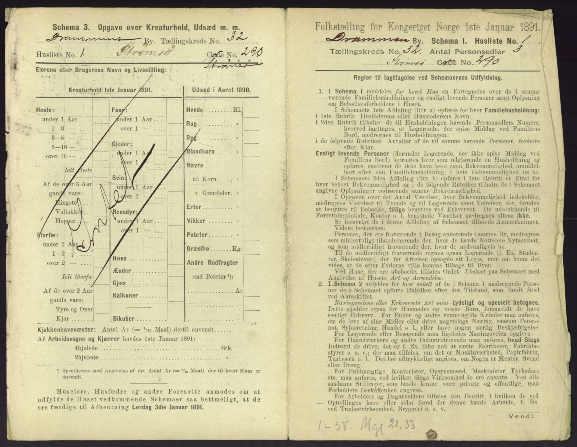 RA, 1891 census for 0602 Drammen, 1891, p. 2753