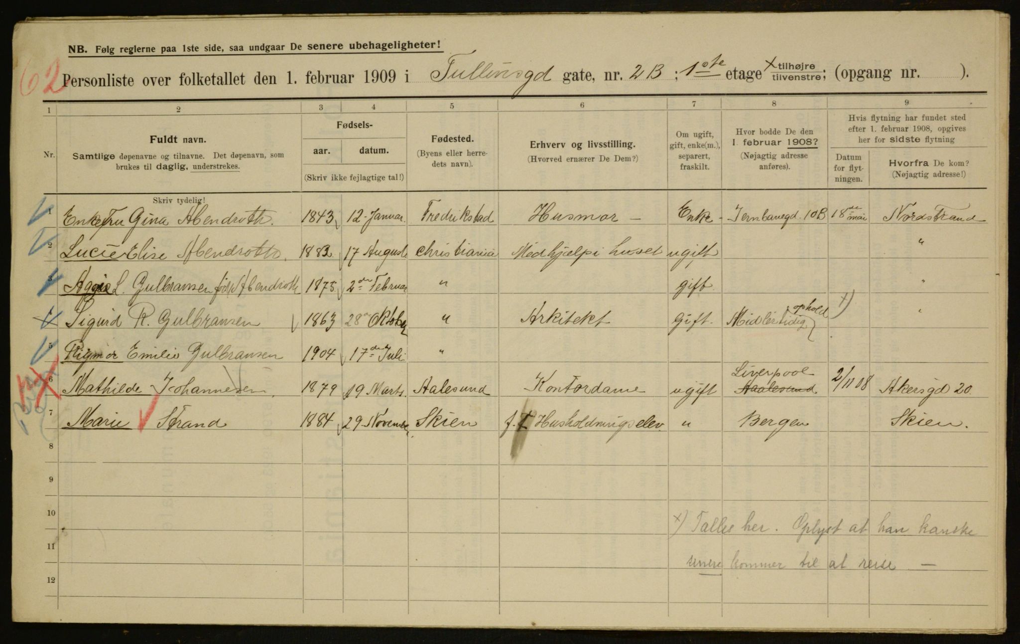 OBA, Municipal Census 1909 for Kristiania, 1909, p. 106388