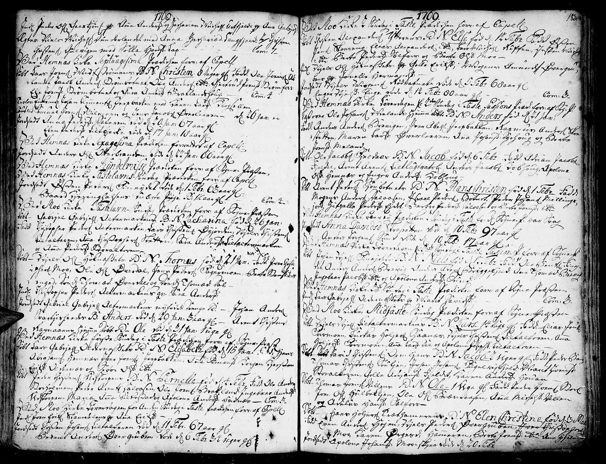 Ministerialprotokoller, klokkerbøker og fødselsregistre - Nordland, SAT/A-1459/825/L0348: Parish register (official) no. 825A04, 1752-1788, p. 182